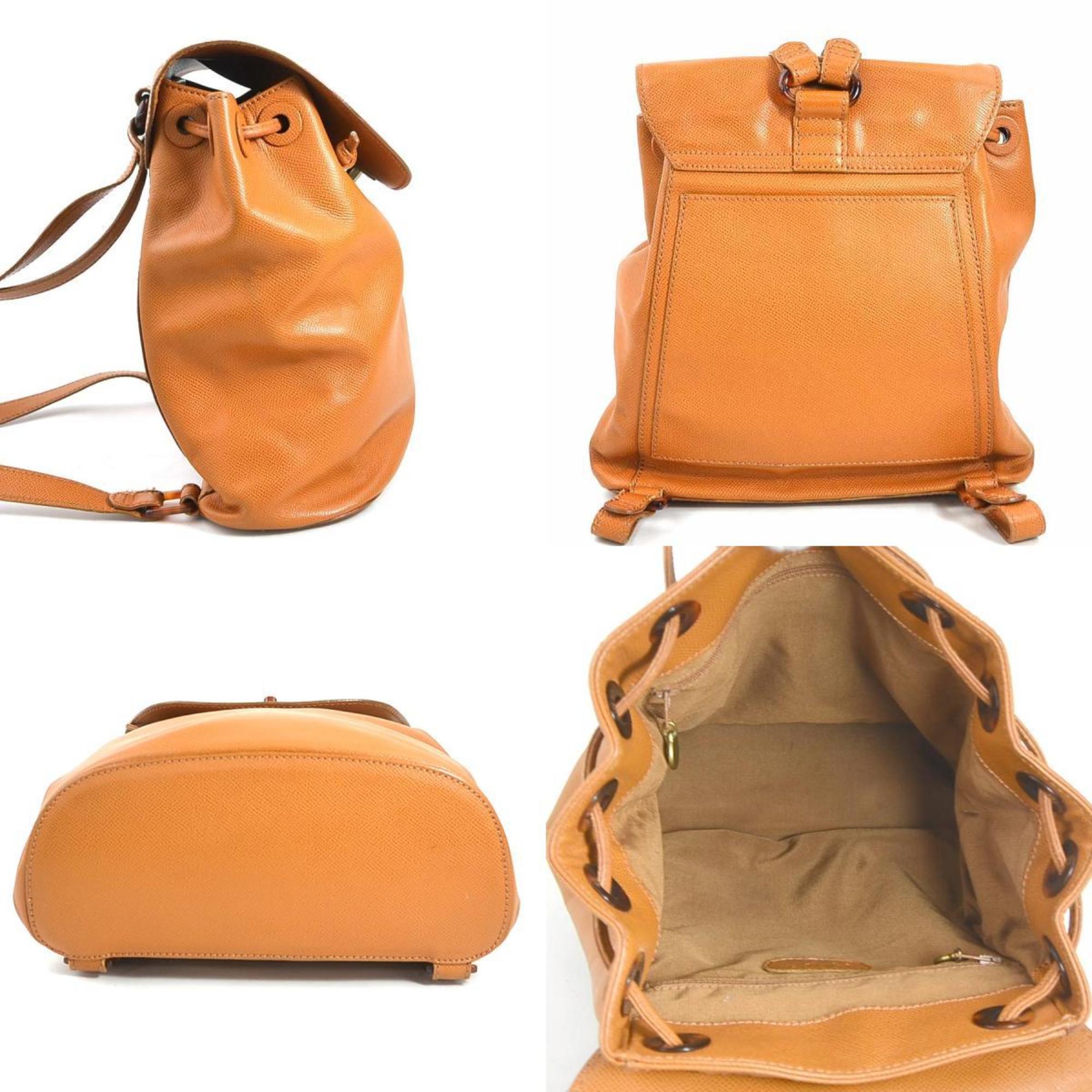 Chanel Brown Leather Backpack (Pre-Owned)