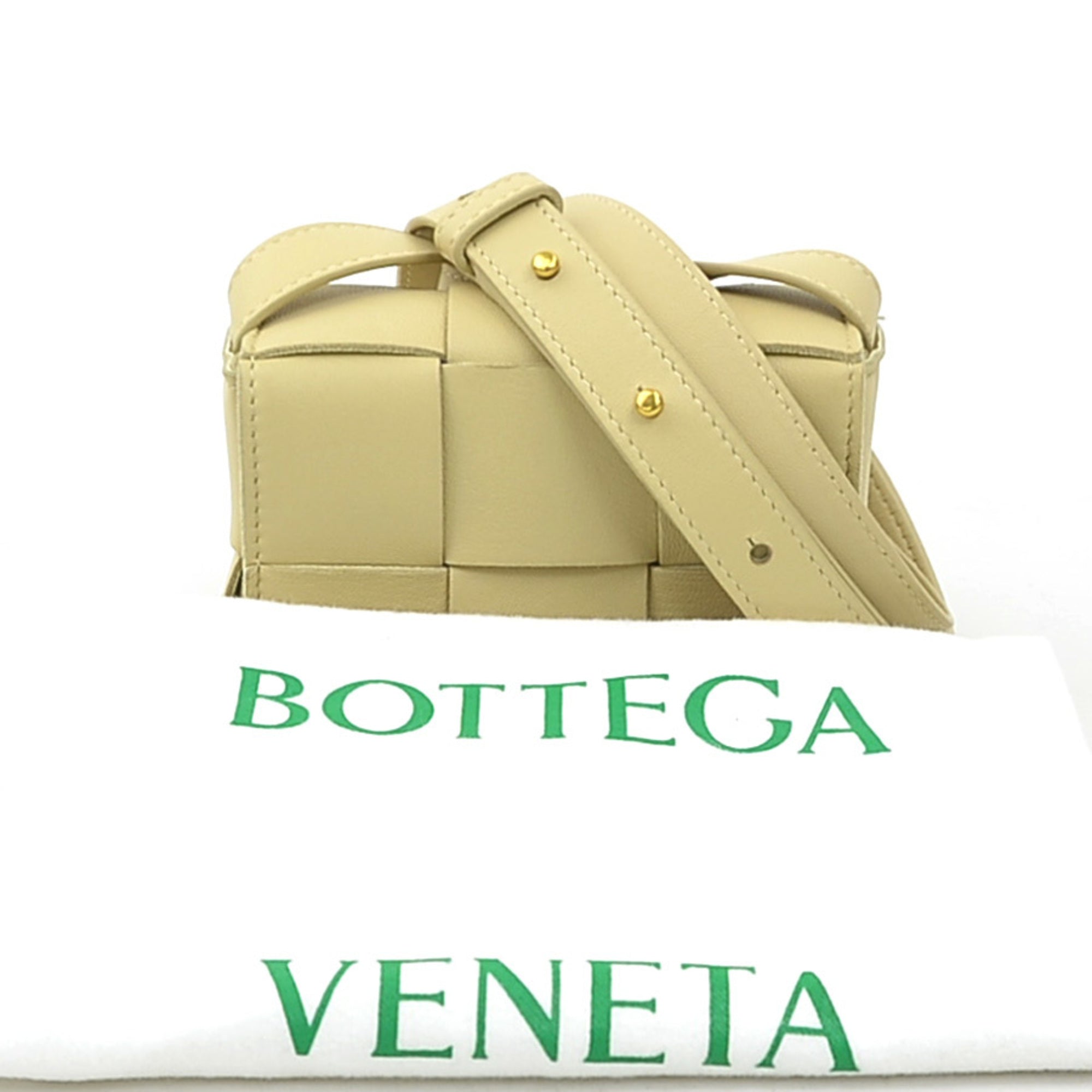 Bottega Veneta Beige Leather Shoulder Bag (Pre-Owned)