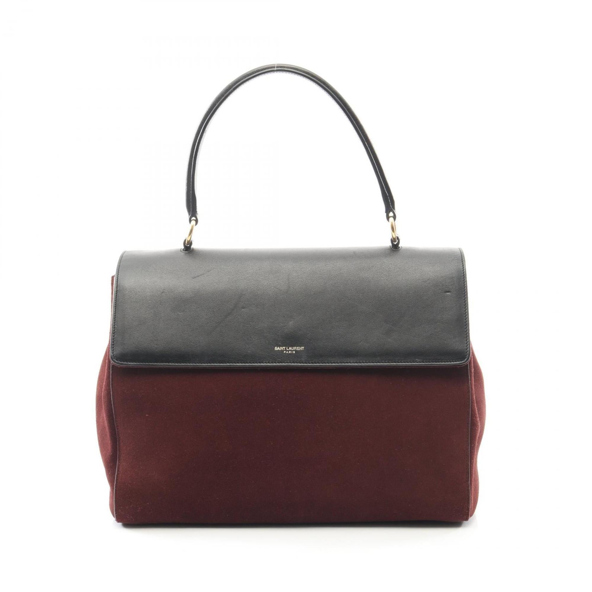 Yves Saint Laurent Black Bordeaux Leather Handbag (Pre-Owned)