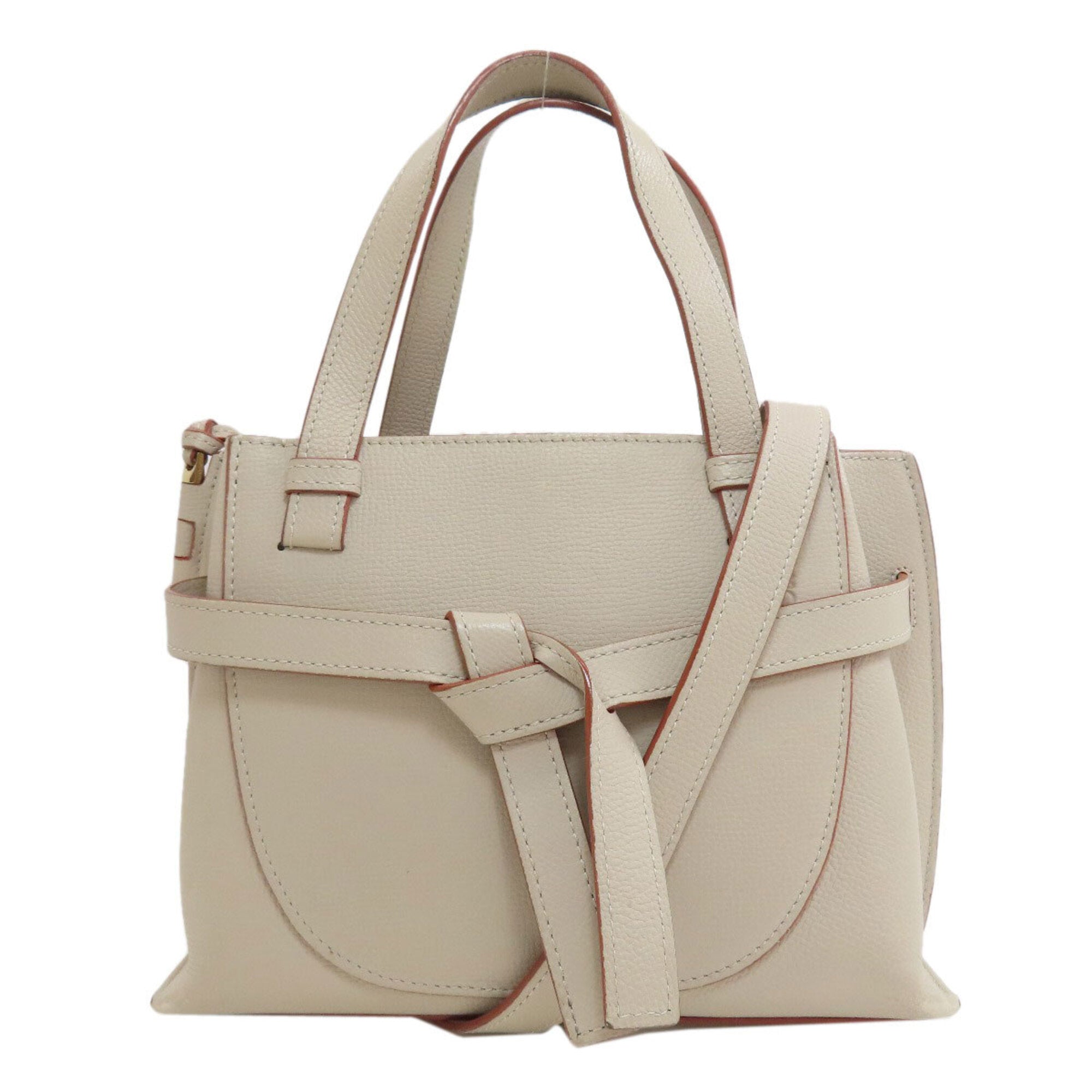 Loewe Cream Leather Handbag (Pre-Owned)