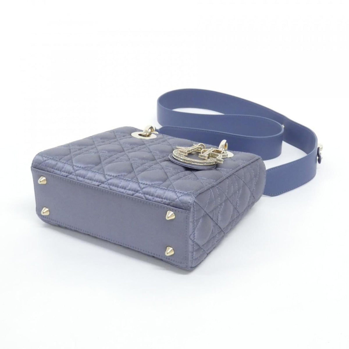 Christian Dior Blue Satin Handbag (Pre-Owned)