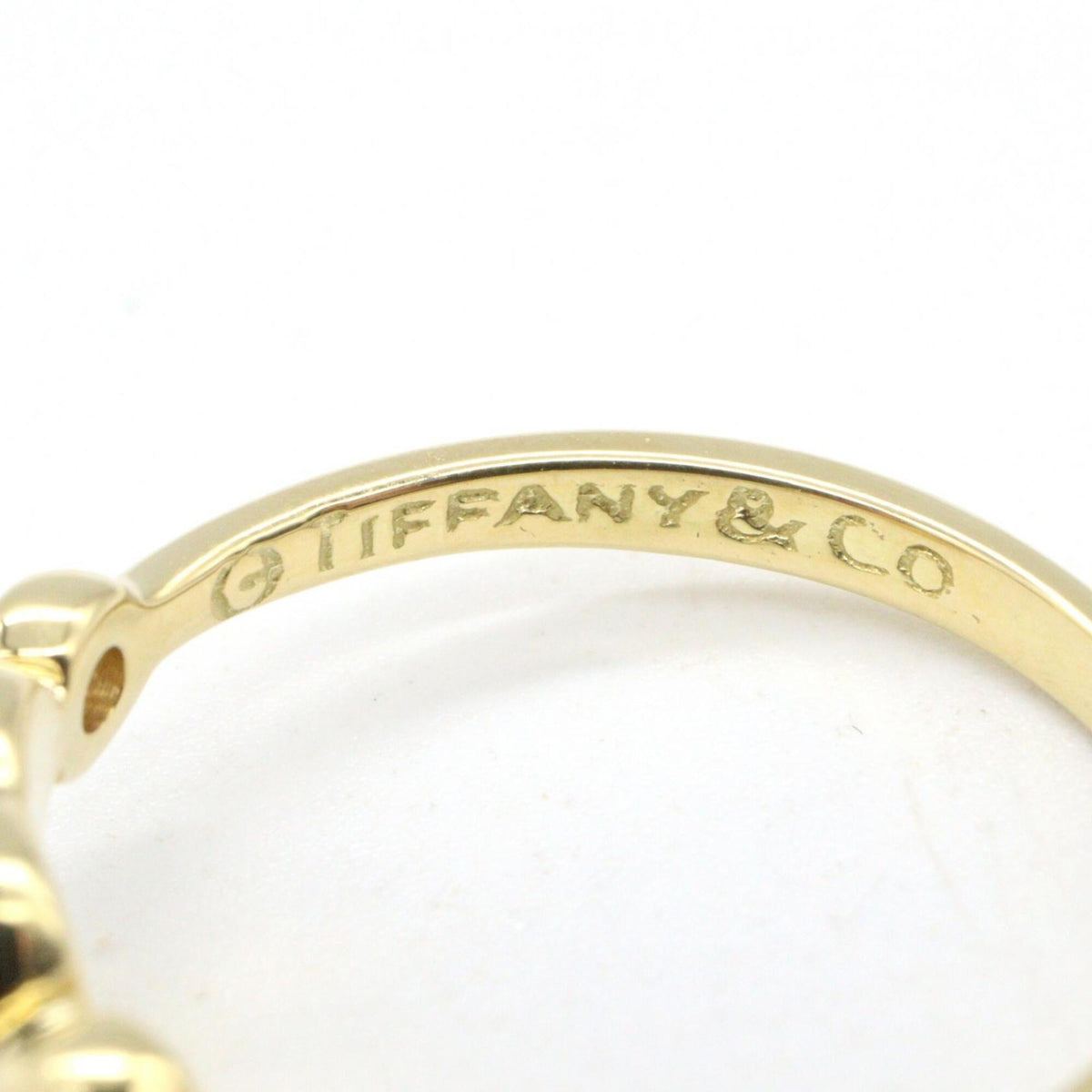 Tiffany Gold Clear Yellow Gold (18K) Band Ring (Pre-Owned)
