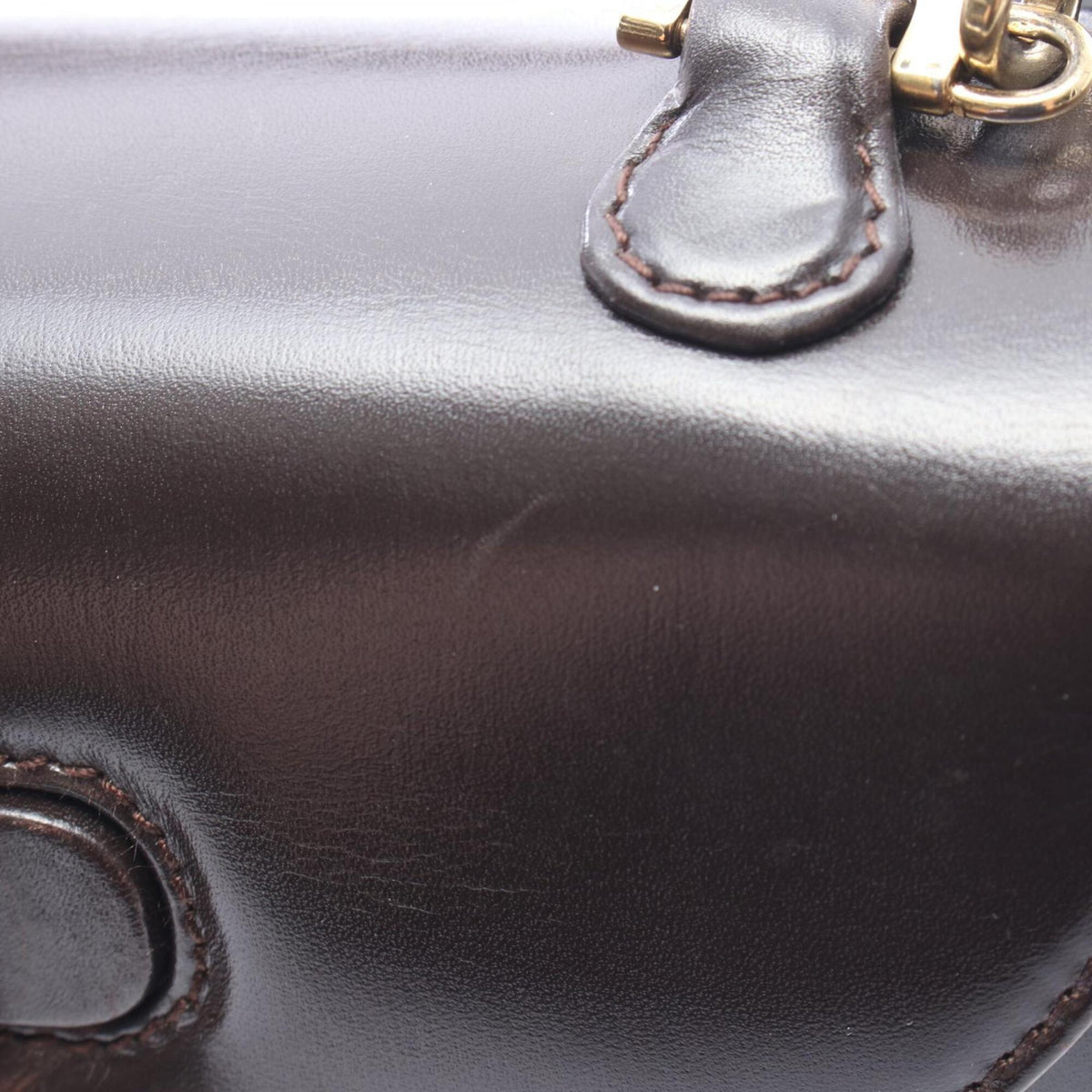 Gucci Black Leather Handbag (Pre-Owned)