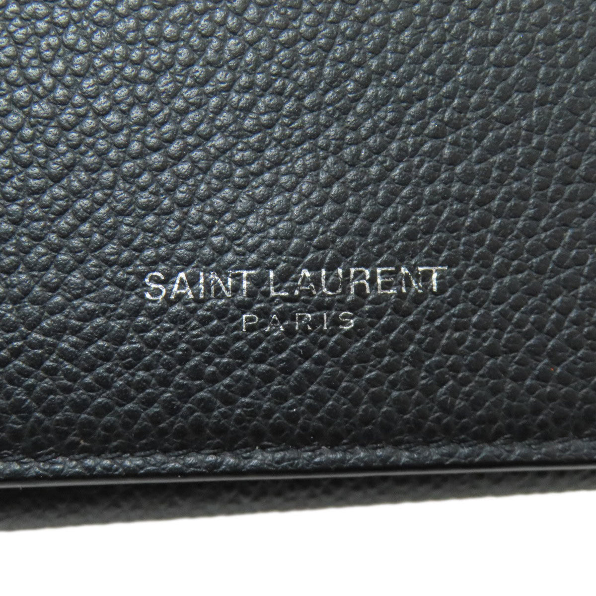 Saint Laurent Black Leather Wallet (Tri-Fold) (Pre-Owned)