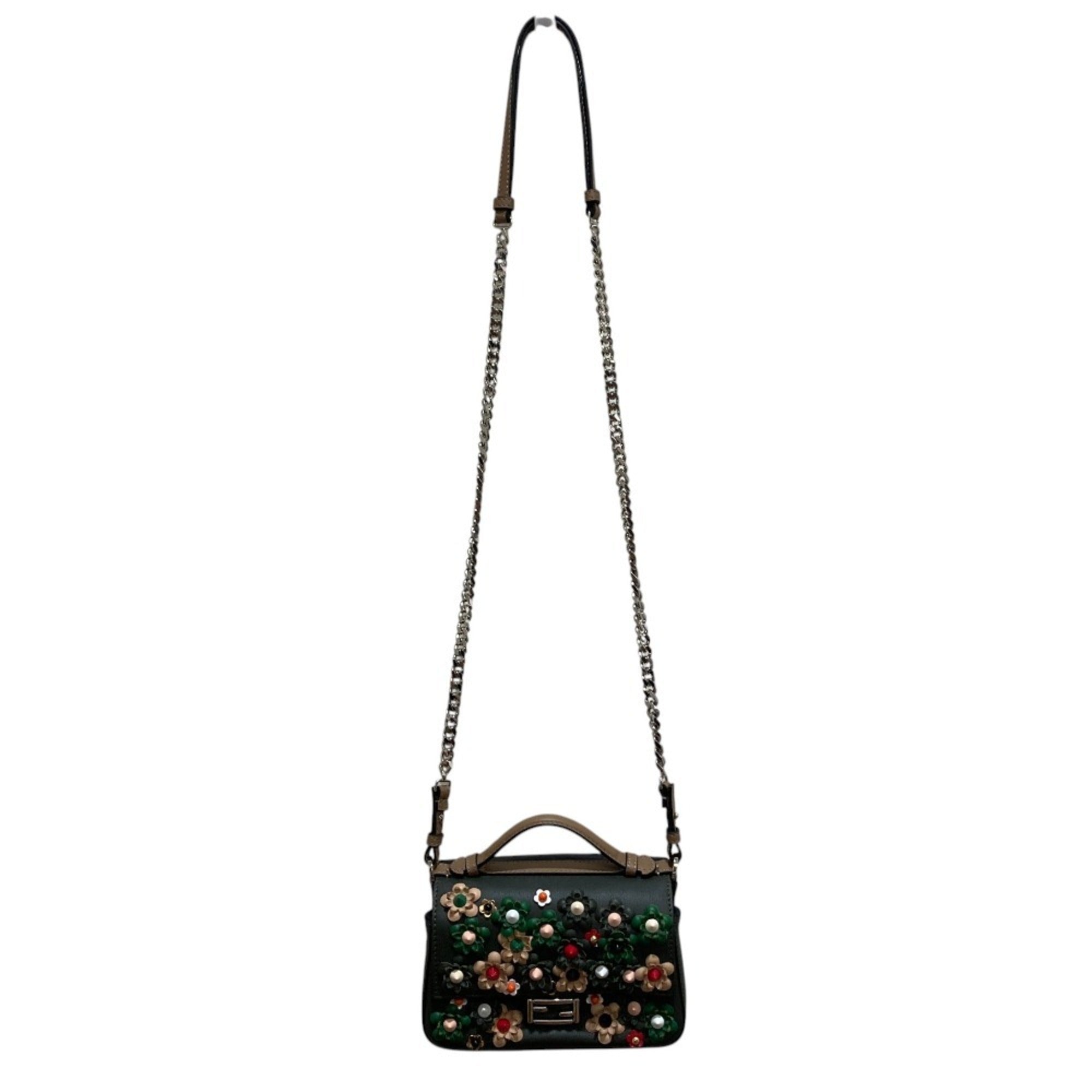 Fendi Khaki Shoulder Bag (Pre-Owned)