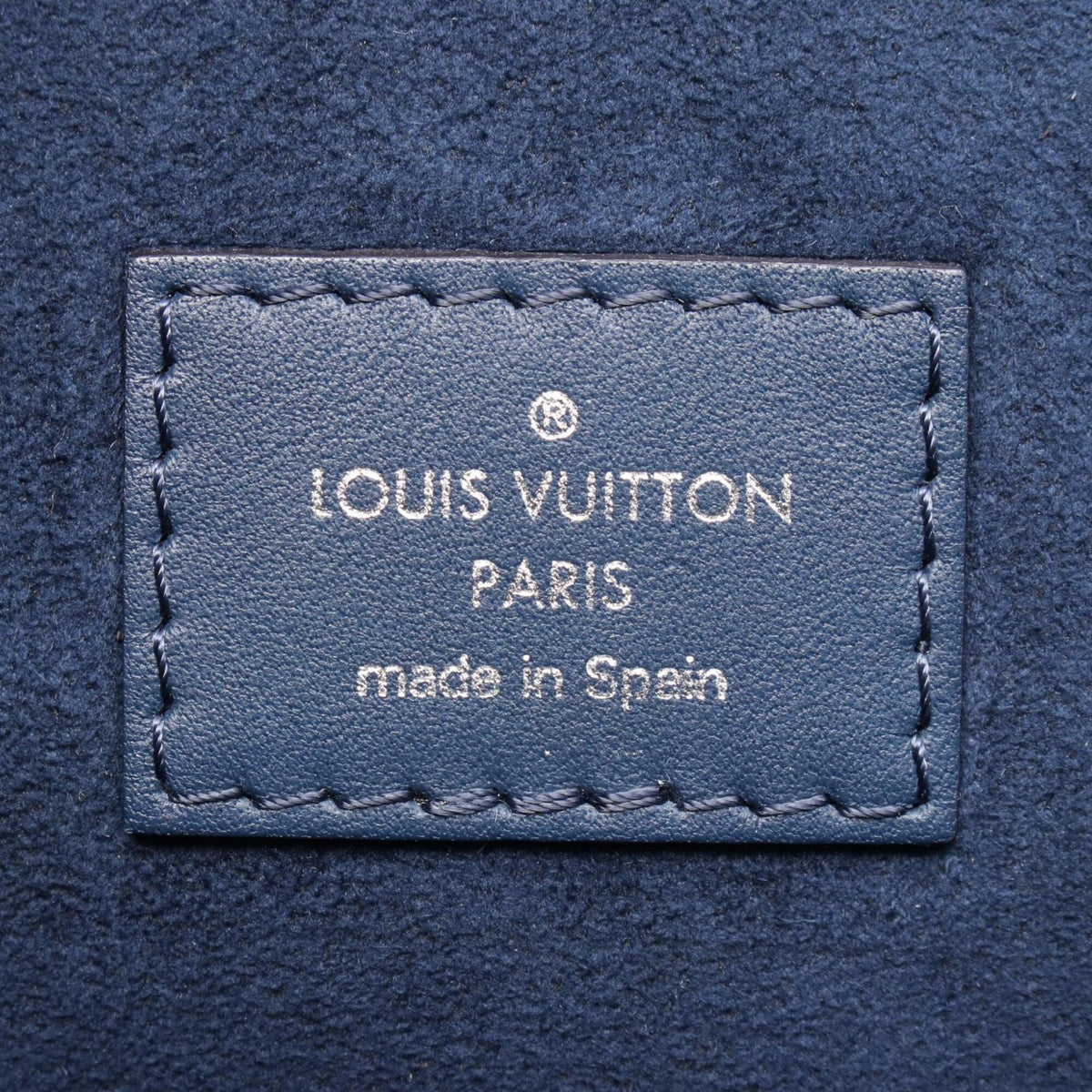 Louis Vuitton Navy Epi Leather Leather Handbag Pouch Tote Bag (Pre-Owned)