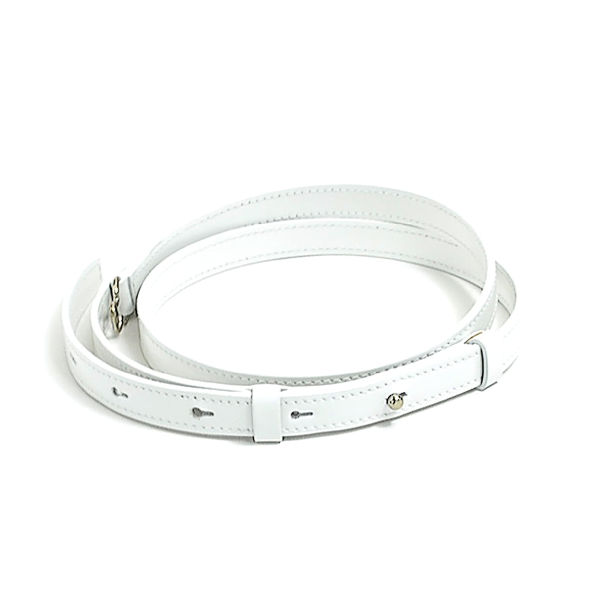 Salvatore Ferragamo White Leather Handbag Shoulder Bag (Pre-Owned)