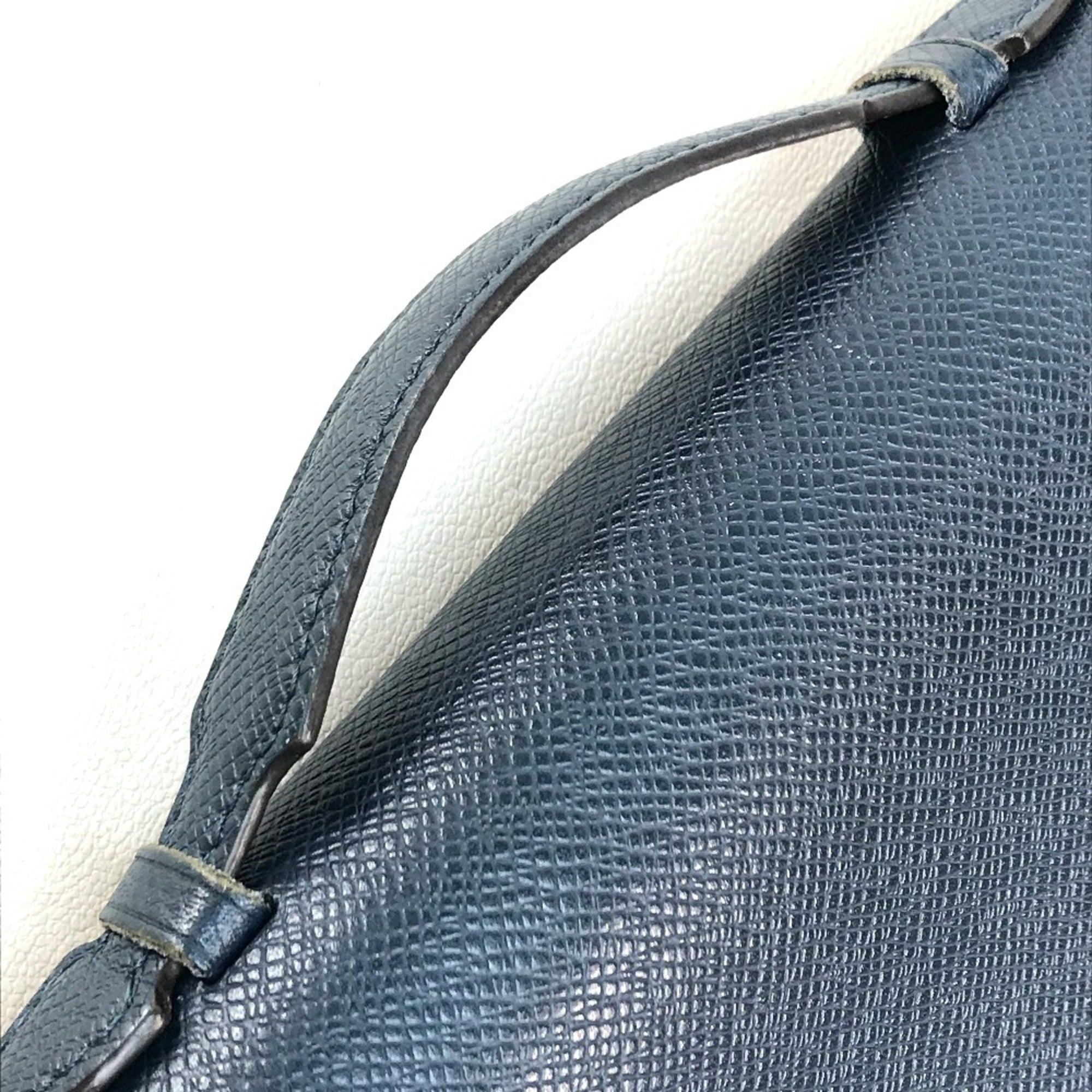 Louis Vuitton Taiga Blue Ocean Taiga Leather Long Wallet (Bi-Fold) (Pre-Owned)