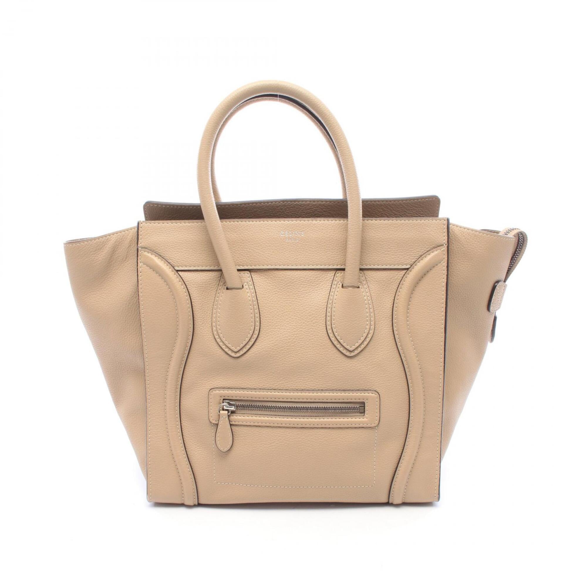 Celine Beige Leather Handbag (Pre-Owned)