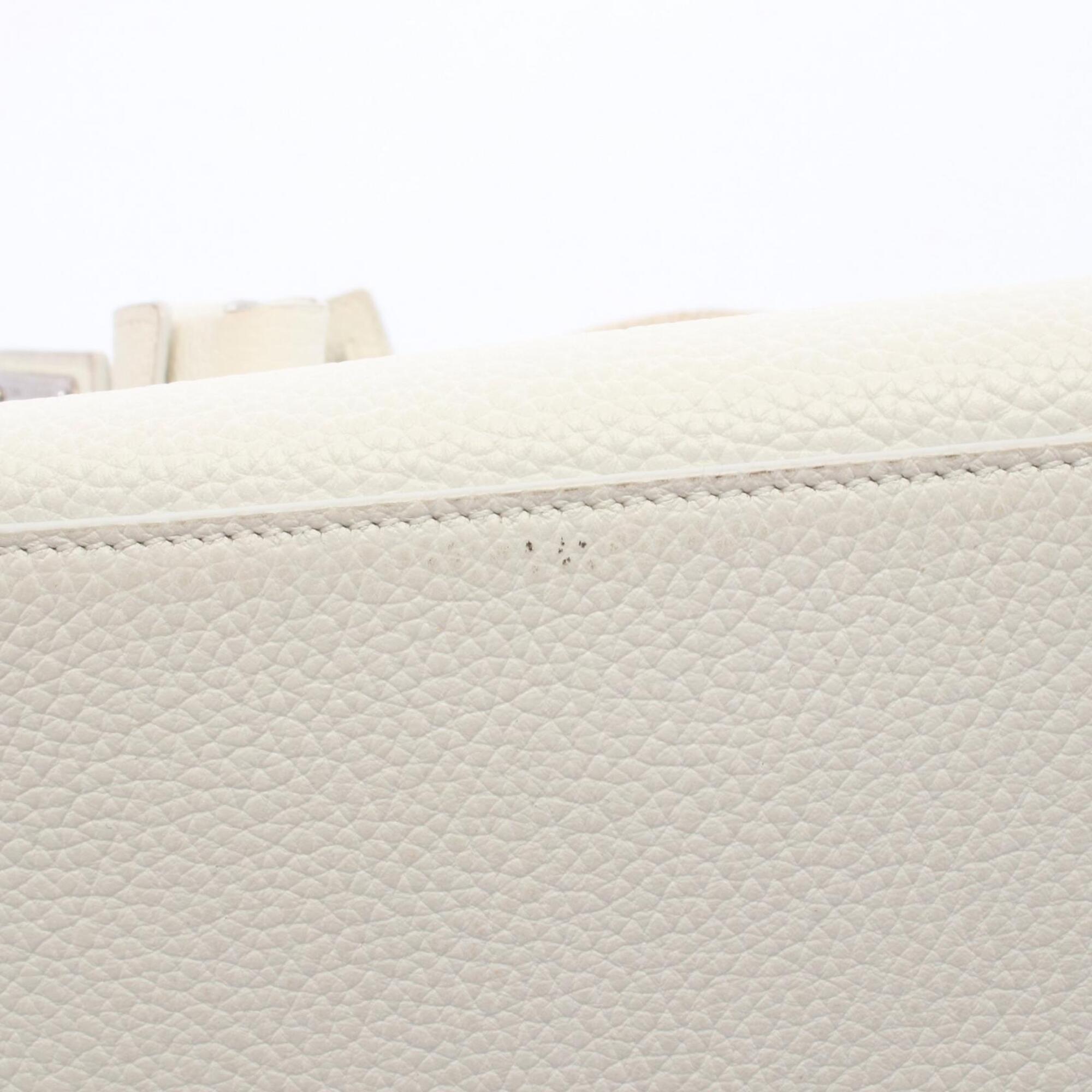 Saint Laurent White Leather Handbag (Pre-Owned)