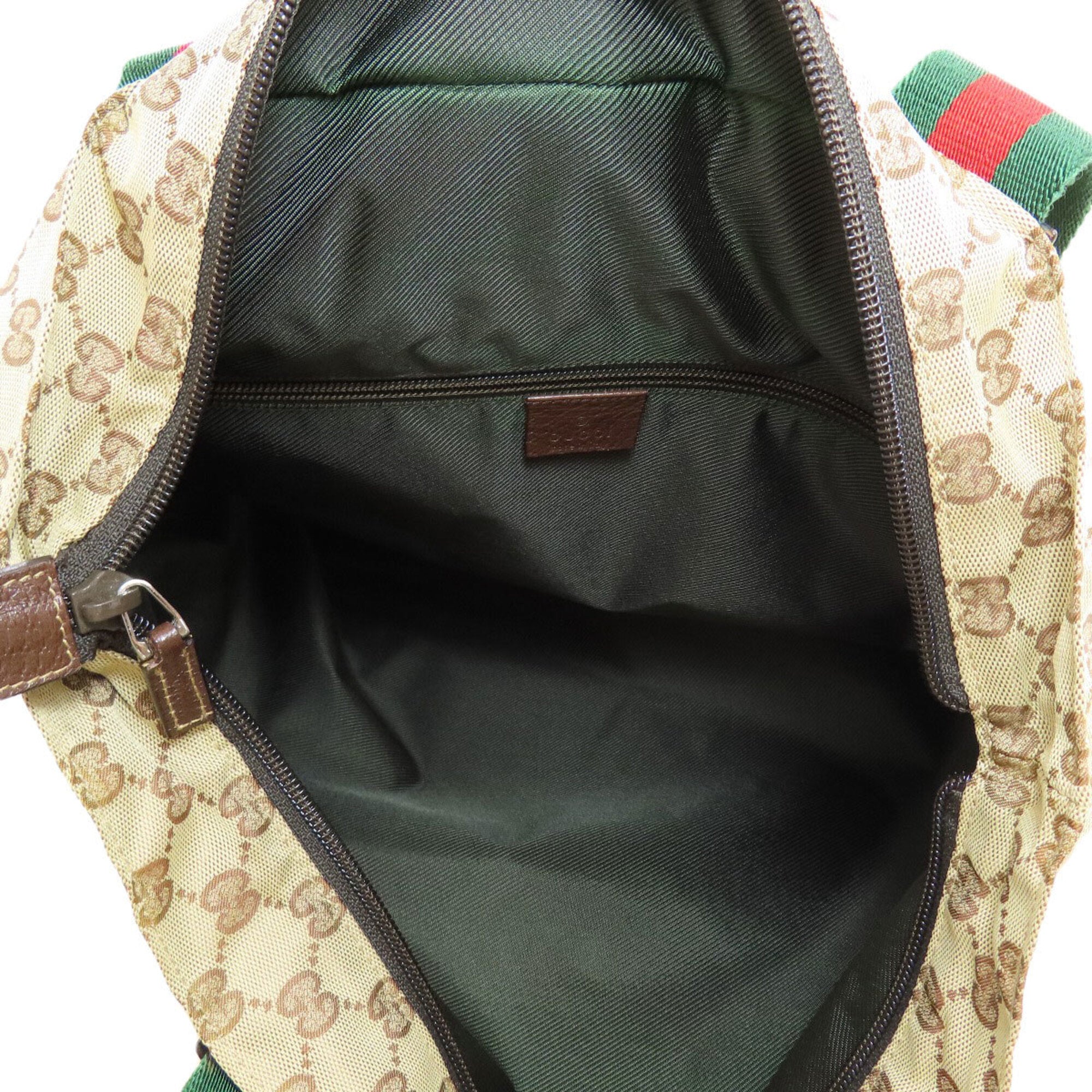 Gucci Sherry Line Brown Canvas Tote Bag (Pre-Owned)