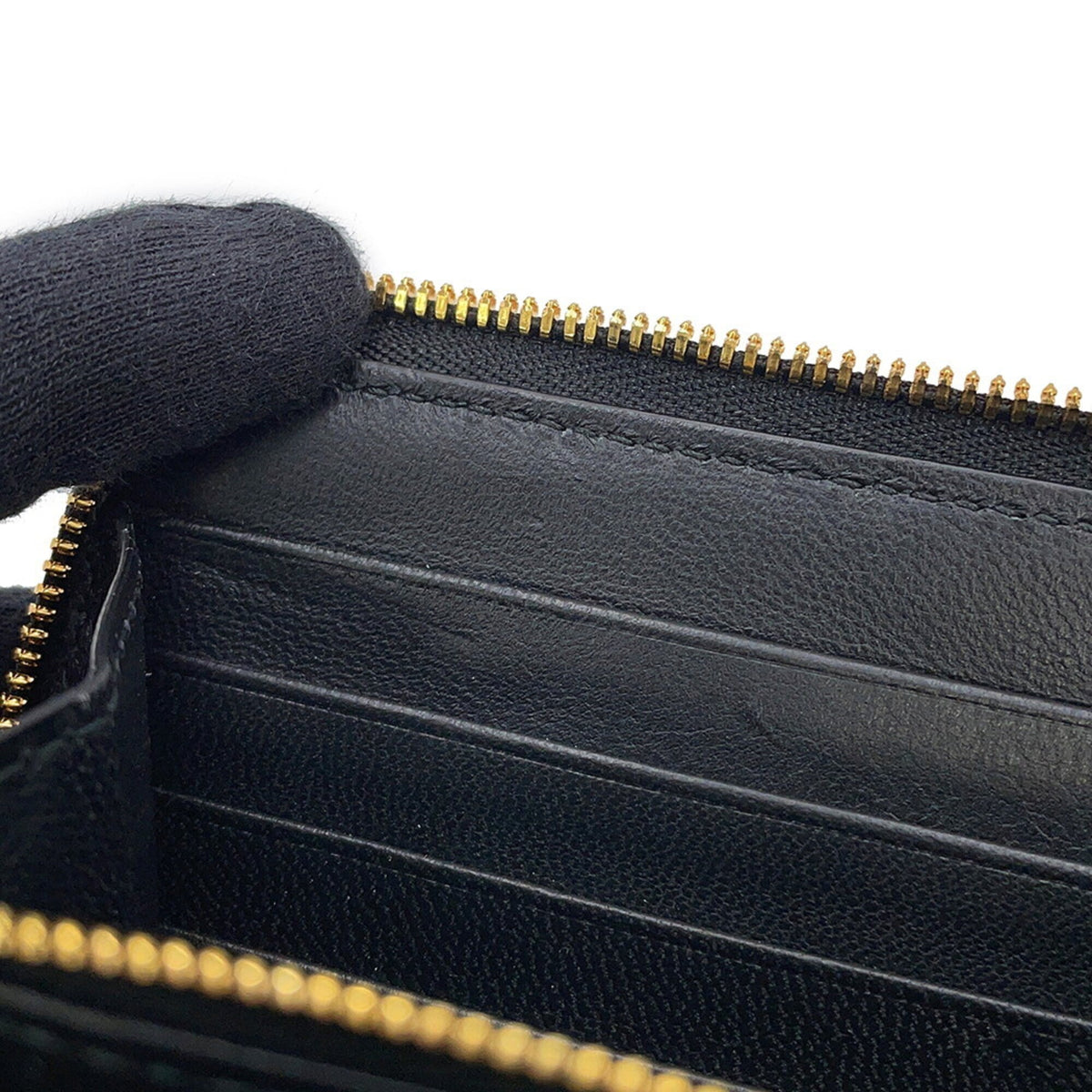 Balenciaga Black Leather Long Wallet (Bi-Fold) (Pre-Owned)