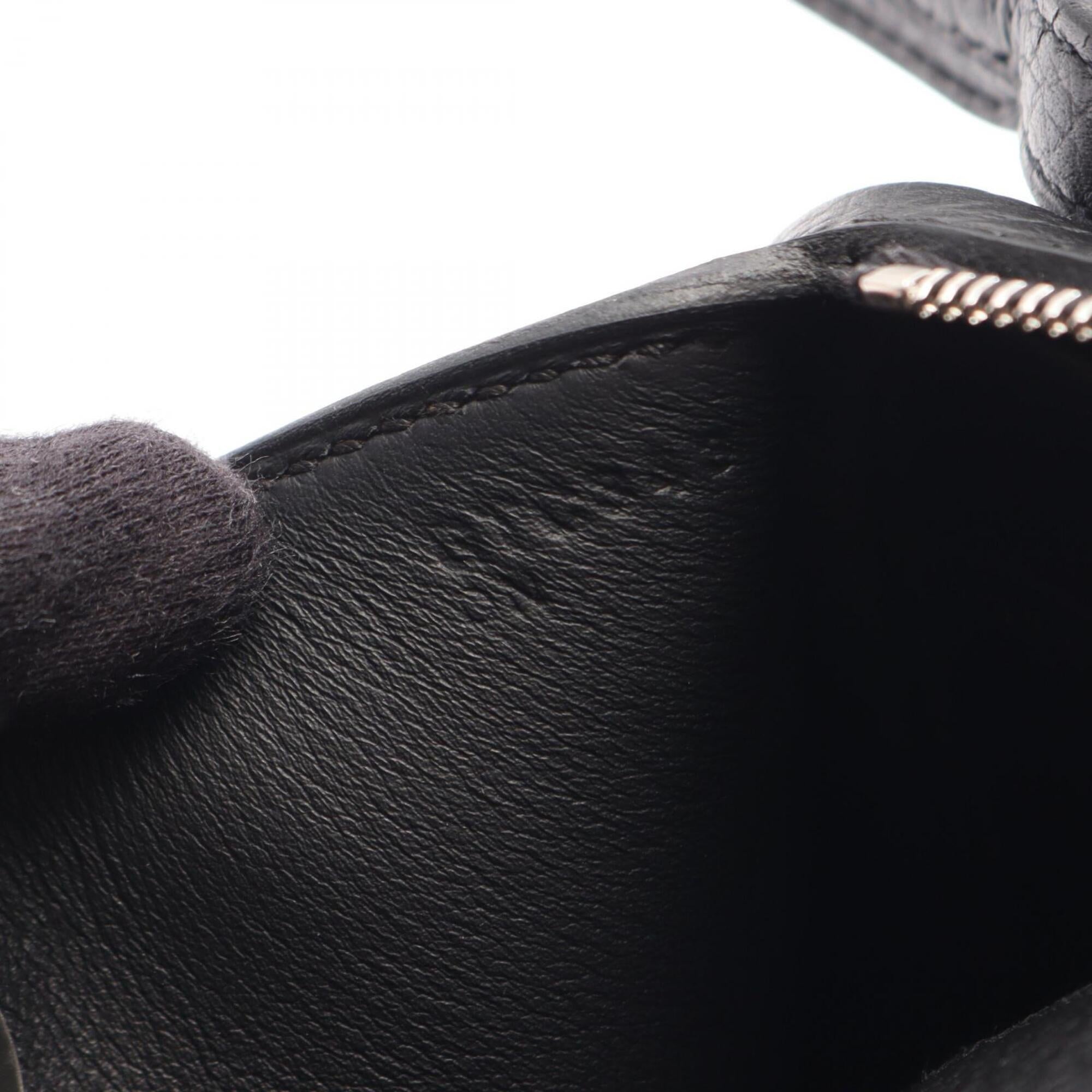 Hermes Black Taurillon Clemence Leather Handbag Shoulder Bag (Pre-Owned)