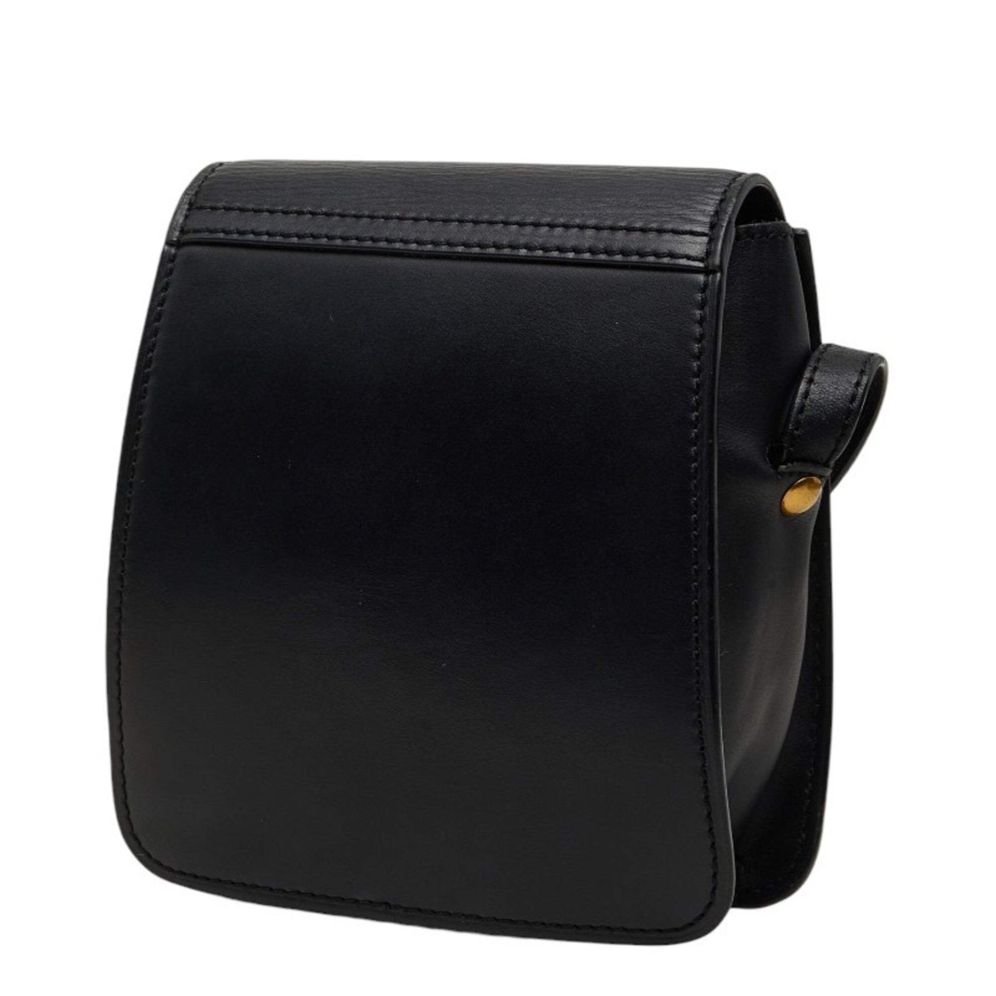 Saint Laurent Black Leather Shoulder Bag (Pre-Owned)