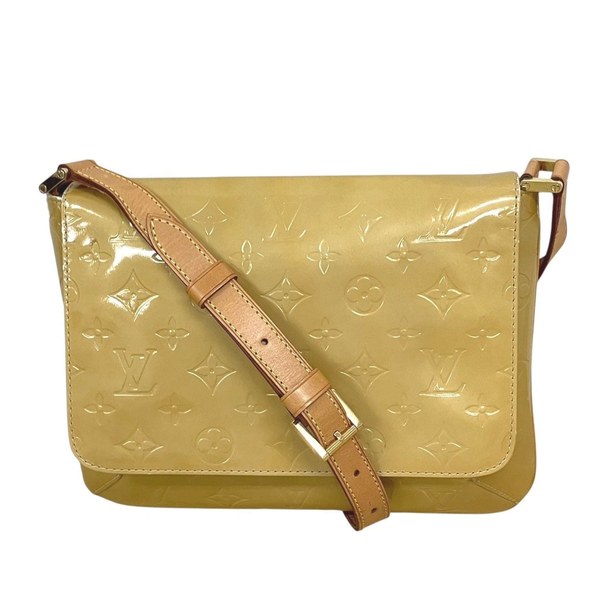 Louis Vuitton Beige Galle Vernis Shoulder Bag (Pre-Owned)