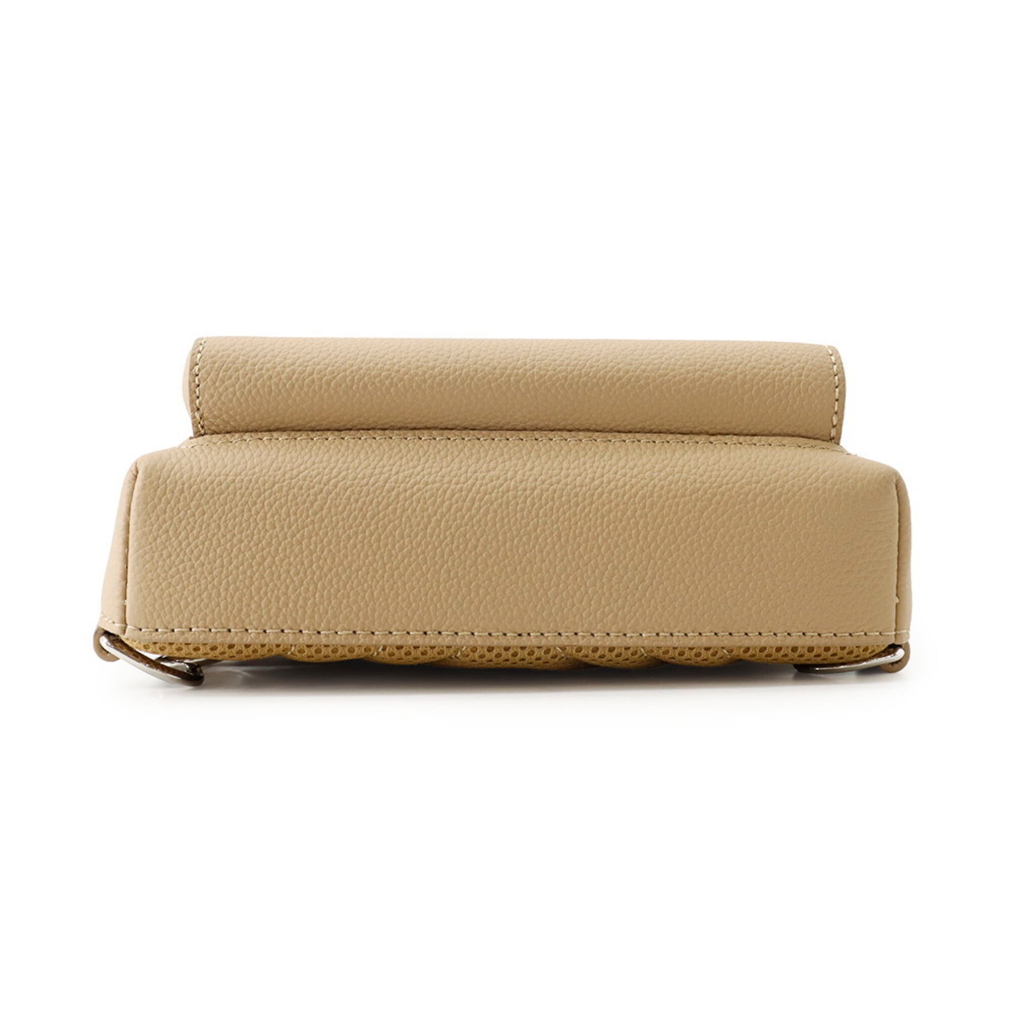 Louis Vuitton Beige Leather Handbag Sling Bag (Pre-Owned)