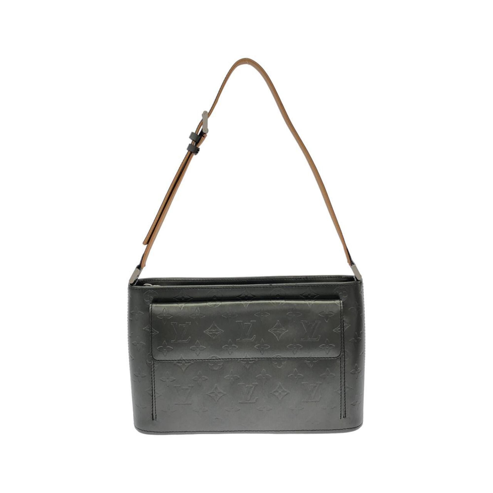Louis Vuitton Black Coated Canvas Shoulder Bag (Pre-Owned)