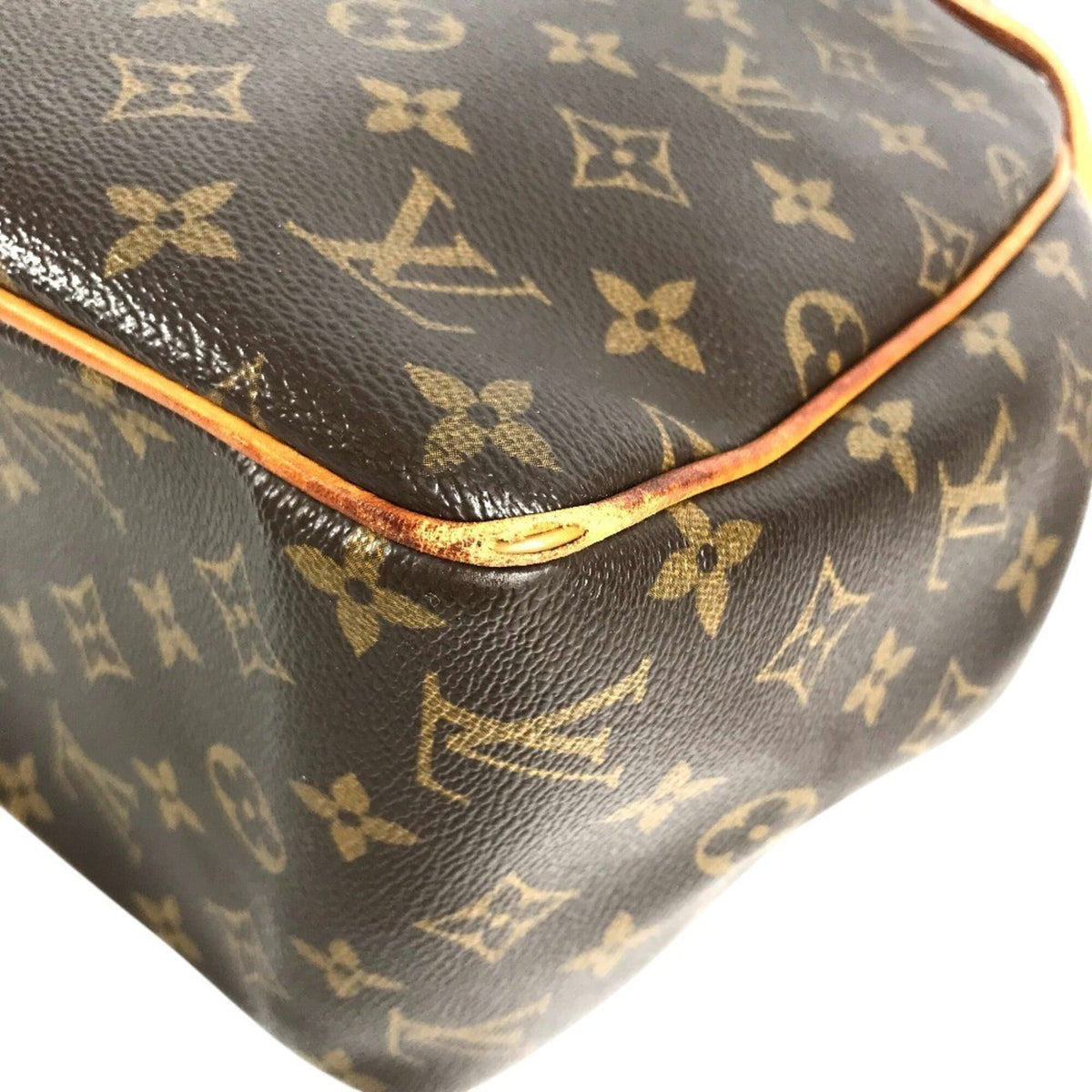 Louis Vuitton Brown Monogram Handbag Shoulder Bag Tote Bag (Pre-Owned)