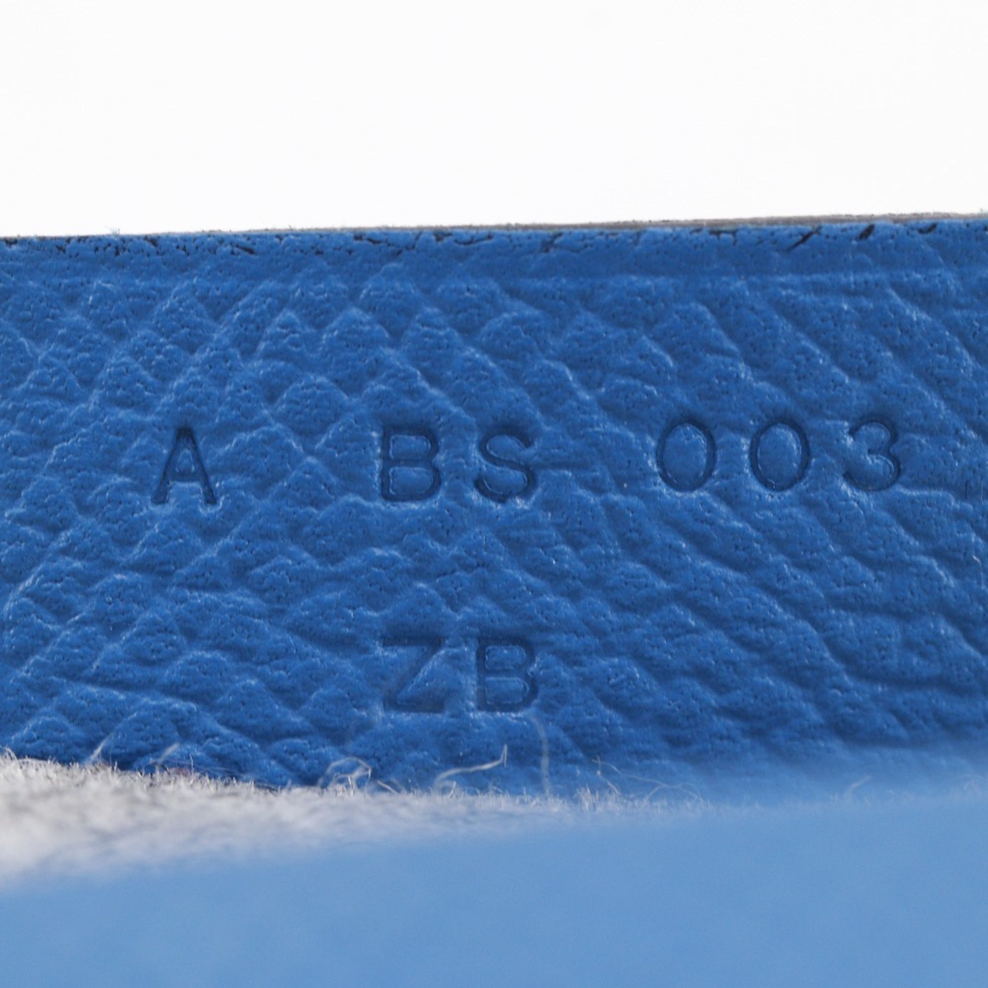 Hermes Blue Gray Felt Epsom Leather Clutch Bag (Pre-Owned)