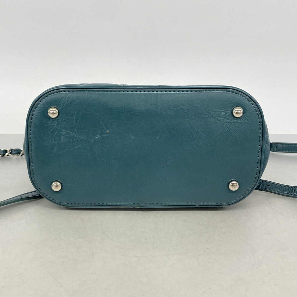 Chanel Green Leather Vinyl Backpack (Pre-Owned)