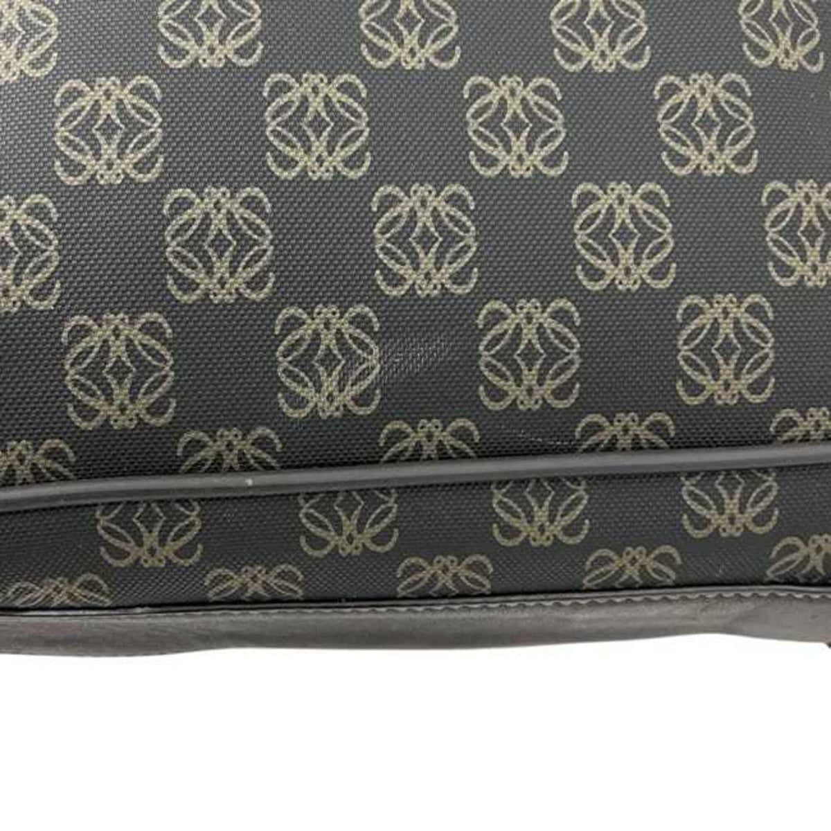 Loewe Dark Brown Pvc Leather Messenger Bag Shoulder Bag (Pre-Owned)
