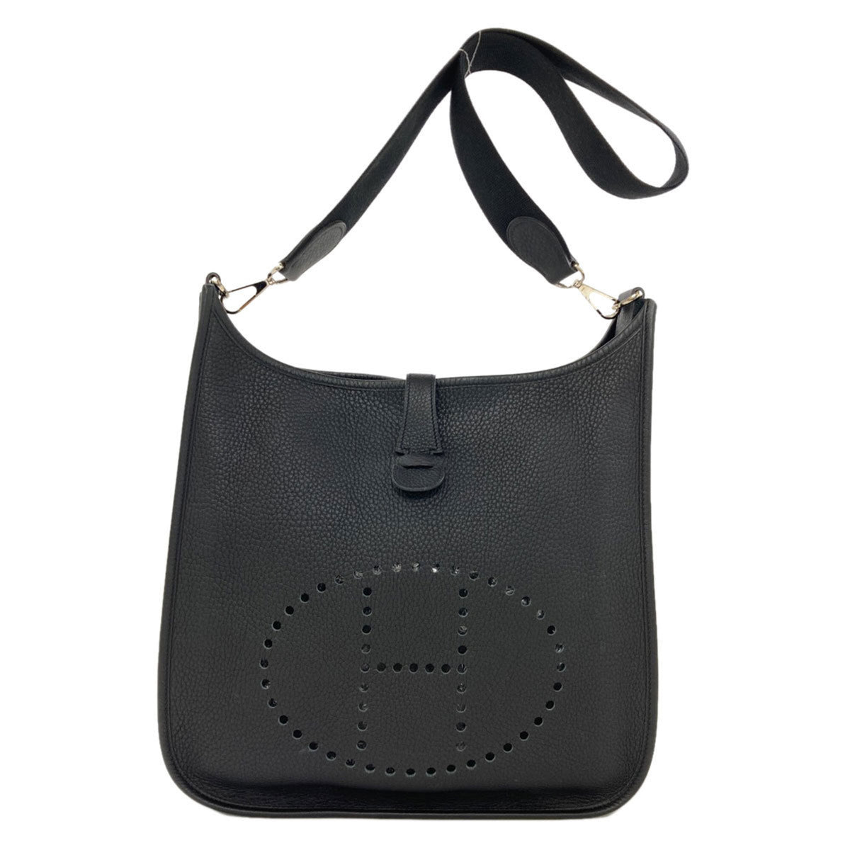 Hermes Black Togo Leather Shoulder Bag (Pre-Owned)