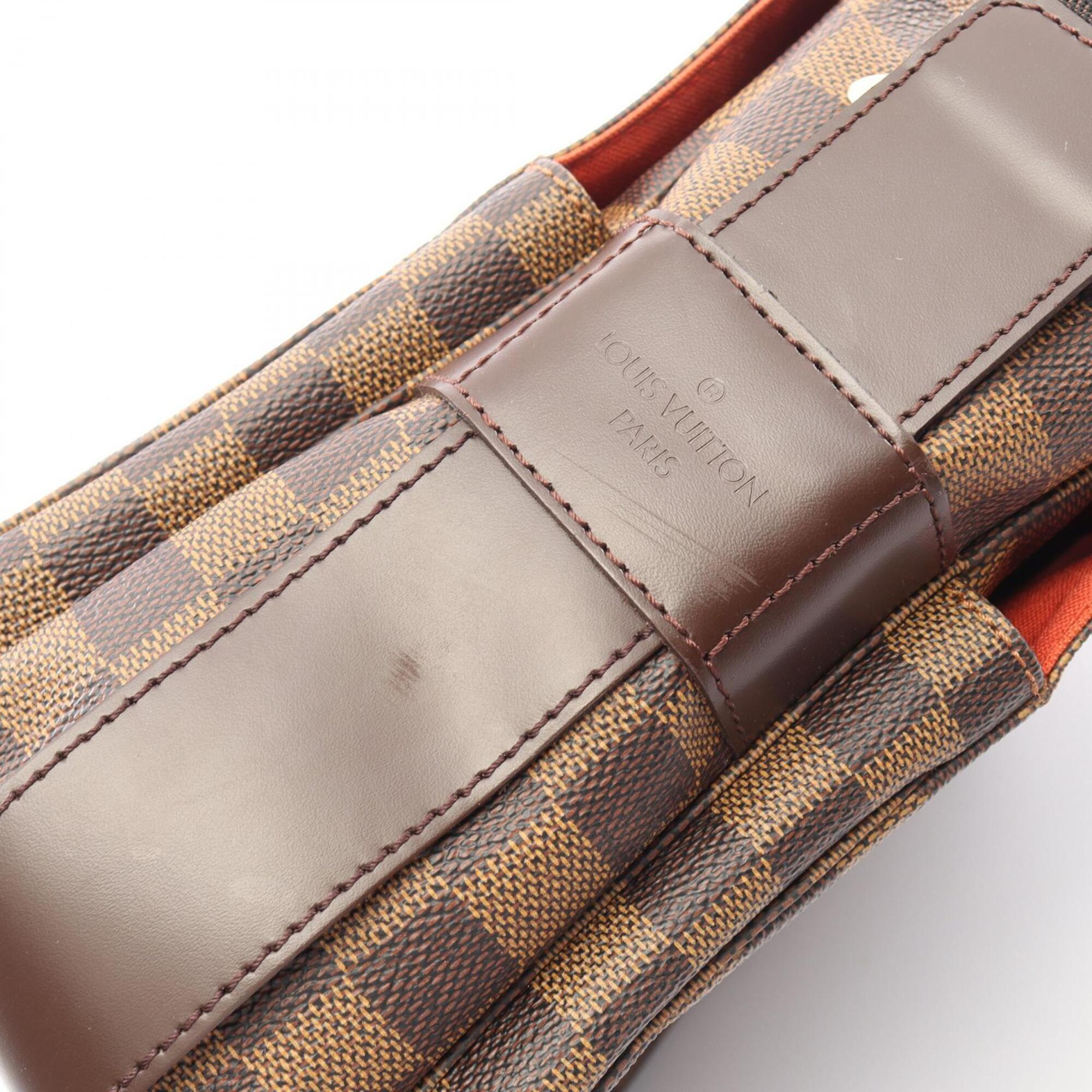 Louis Vuitton Brown Damier Canvas Coated Canvas Leather Shoulder Bag (Pre-Owned)