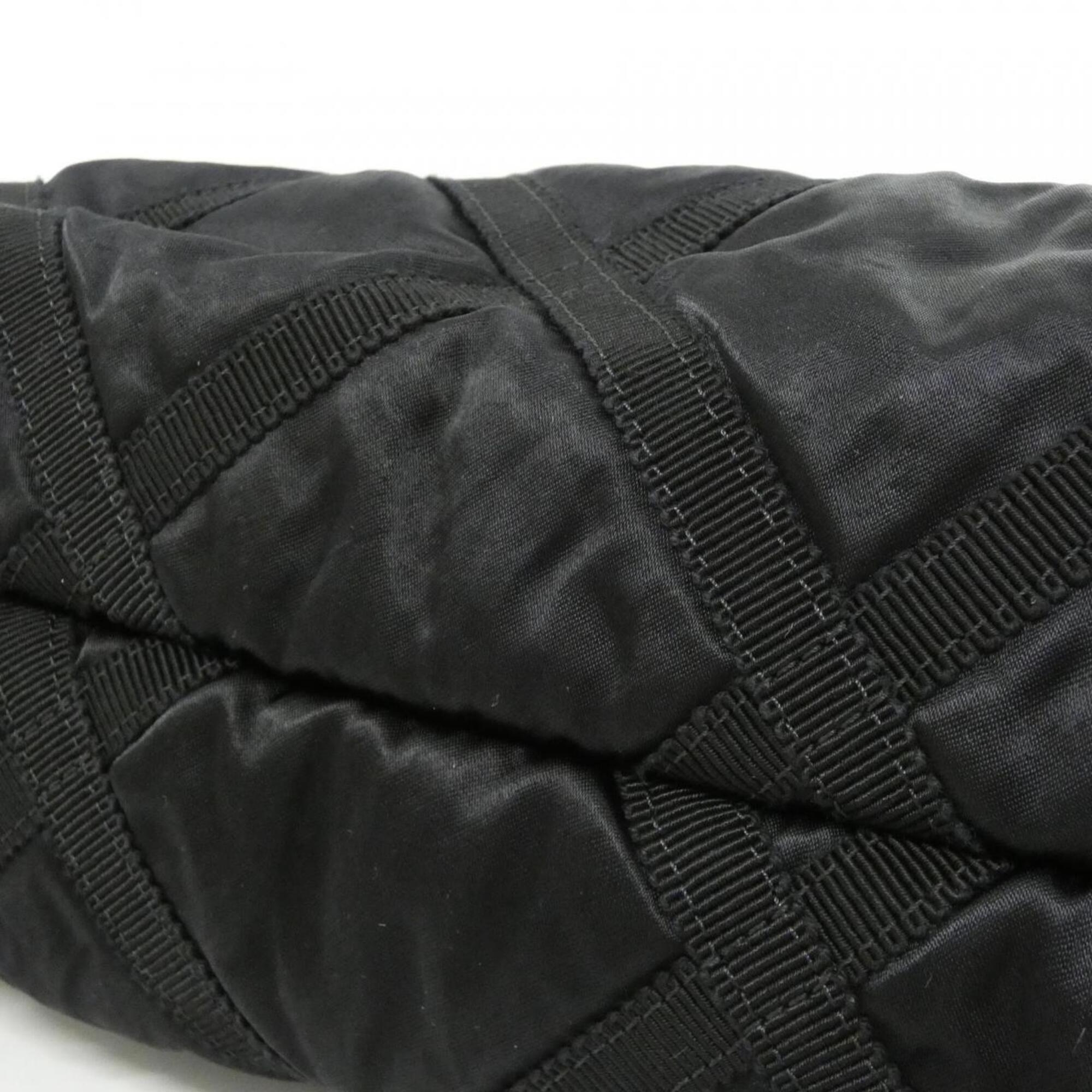 Chanel Black Nylon Handbag (Pre-Owned)