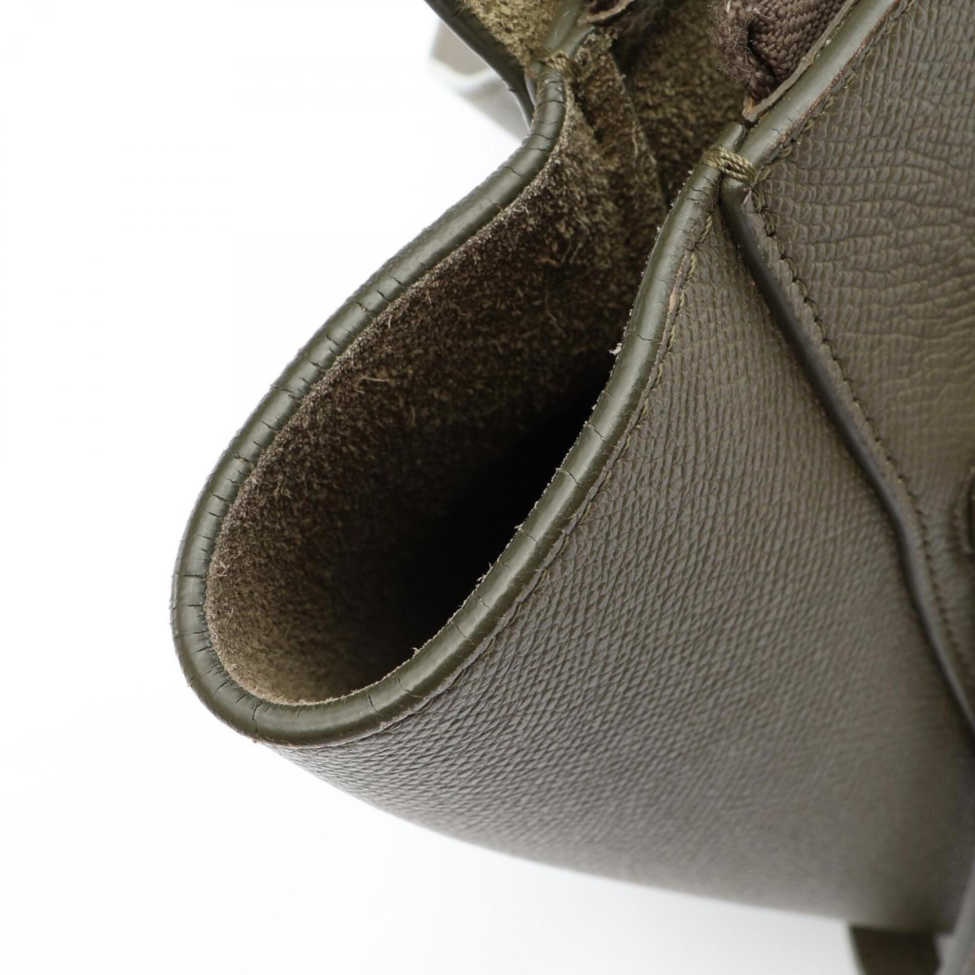 Celine Khaki Leather Handbag (Pre-Owned)