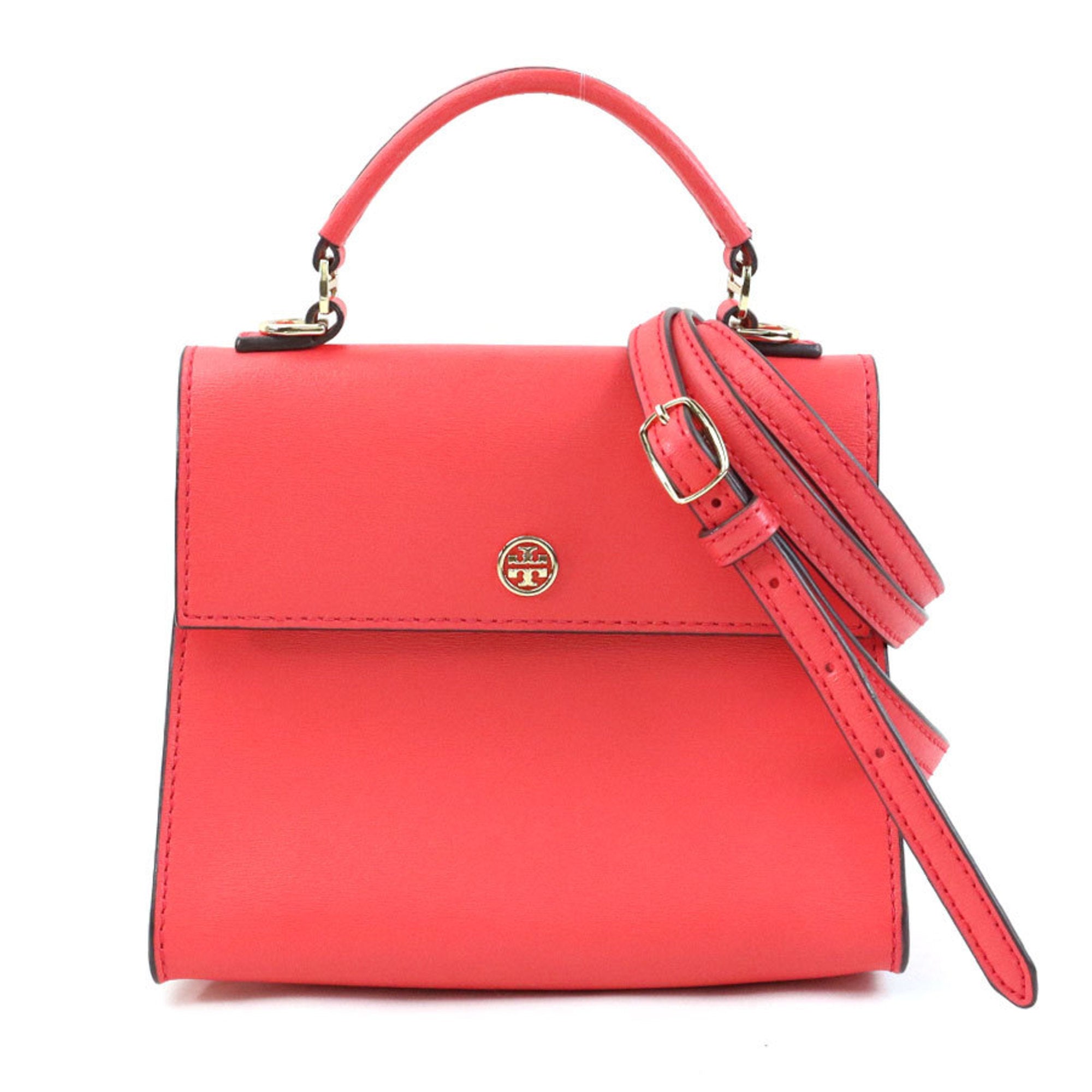Tory Burch Pink Leather Handbag Shoulder Bag (Pre-Owned)