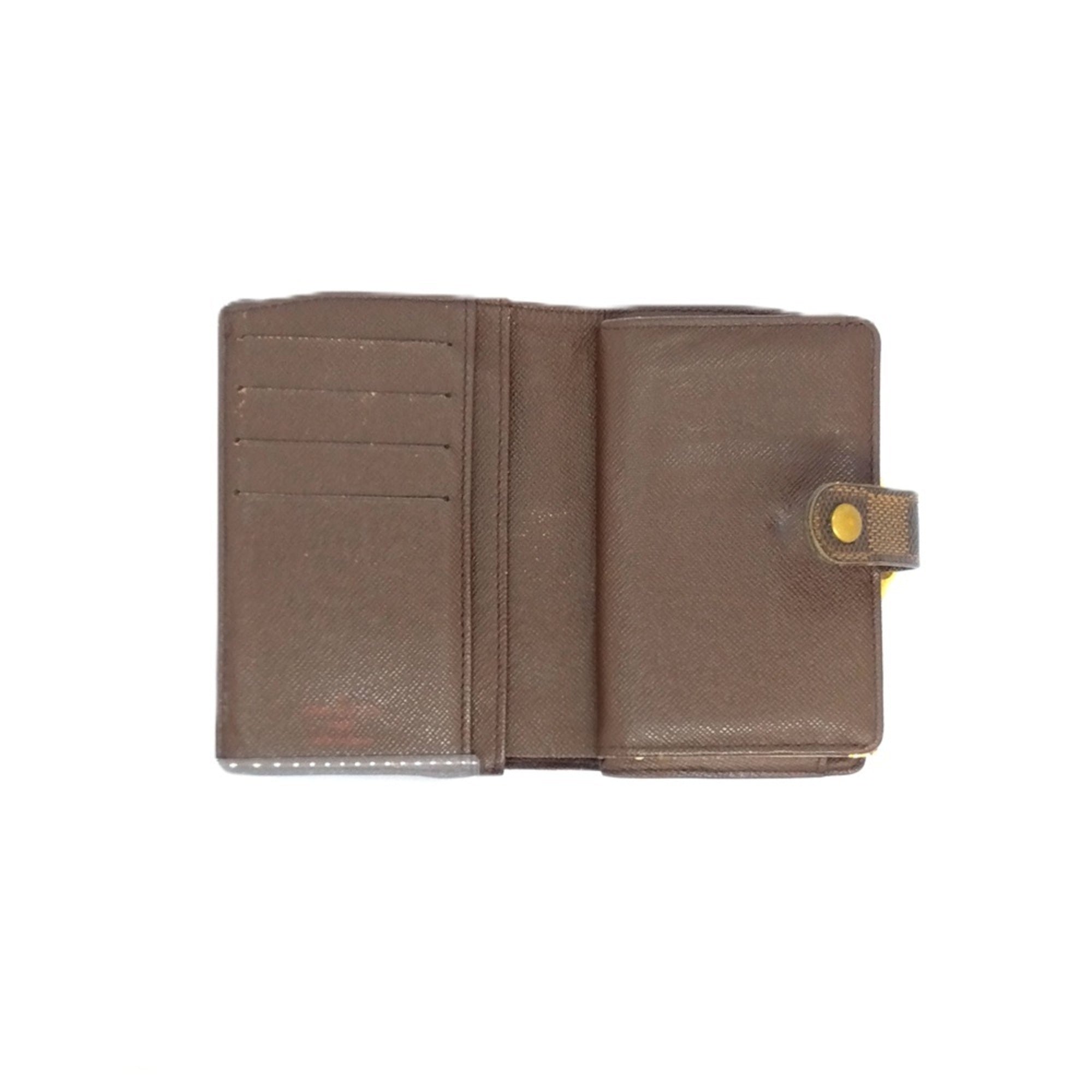 Louis Vuitton Brown Ebene Damier Canvas Wallet (Bi-Fold) (Pre-Owned)