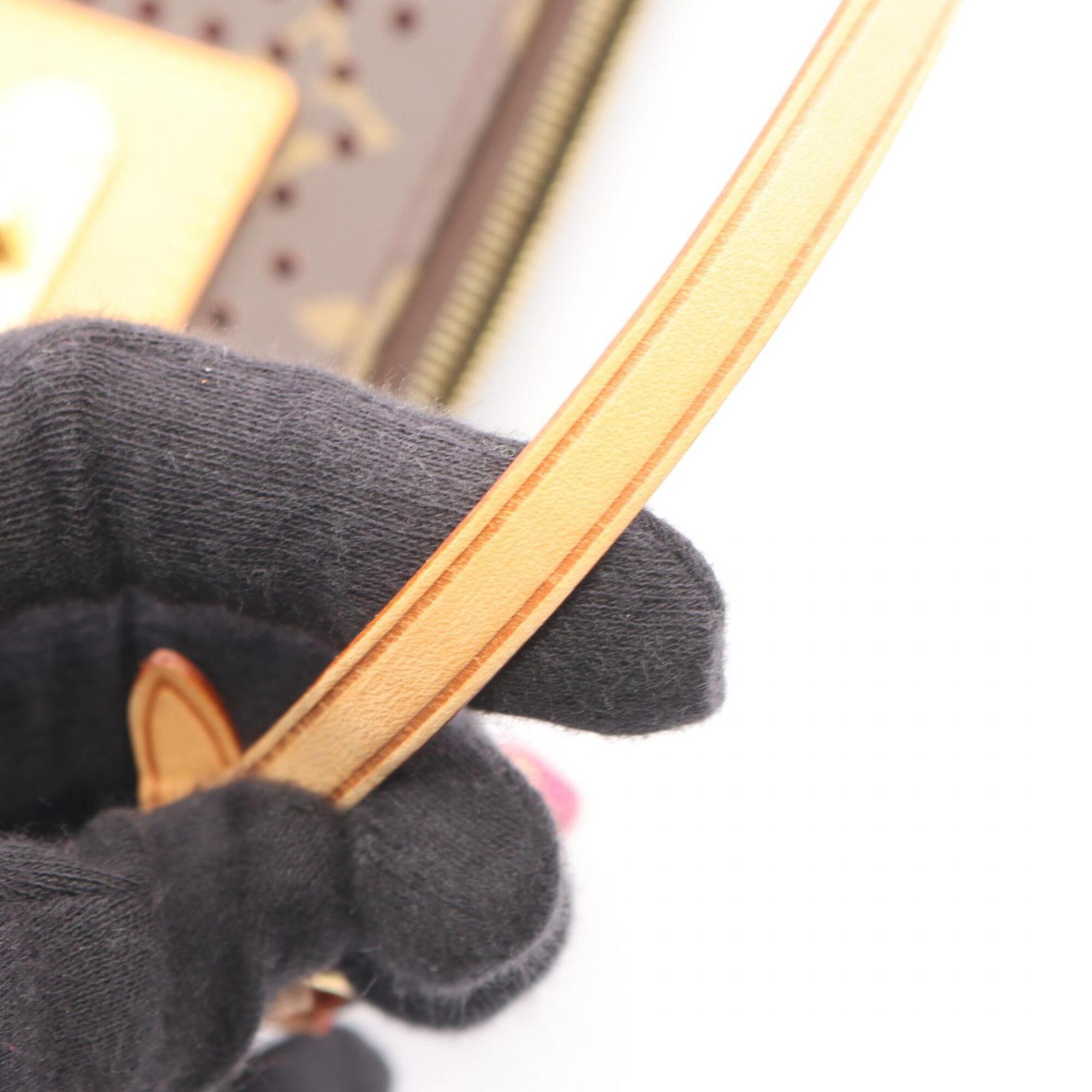 Louis Vuitton Brown Monogram Pink Coated Canvas Handbag (Pre-Owned)