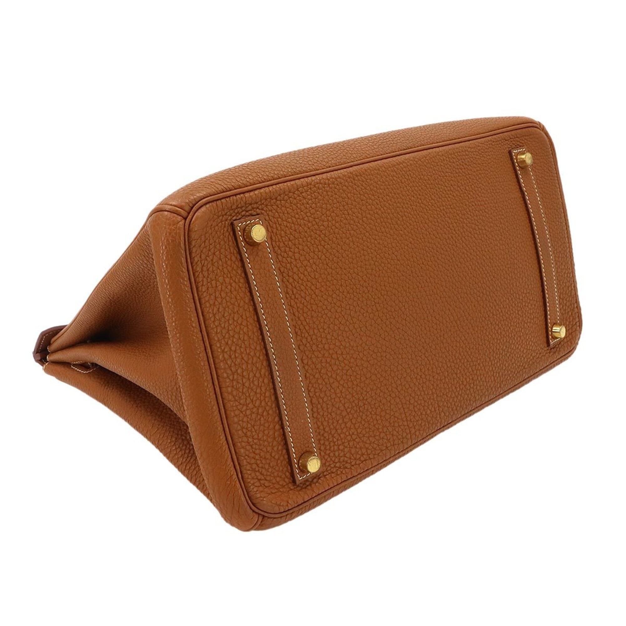 Hermes Gold Togo Leather Handbag (Pre-Owned)