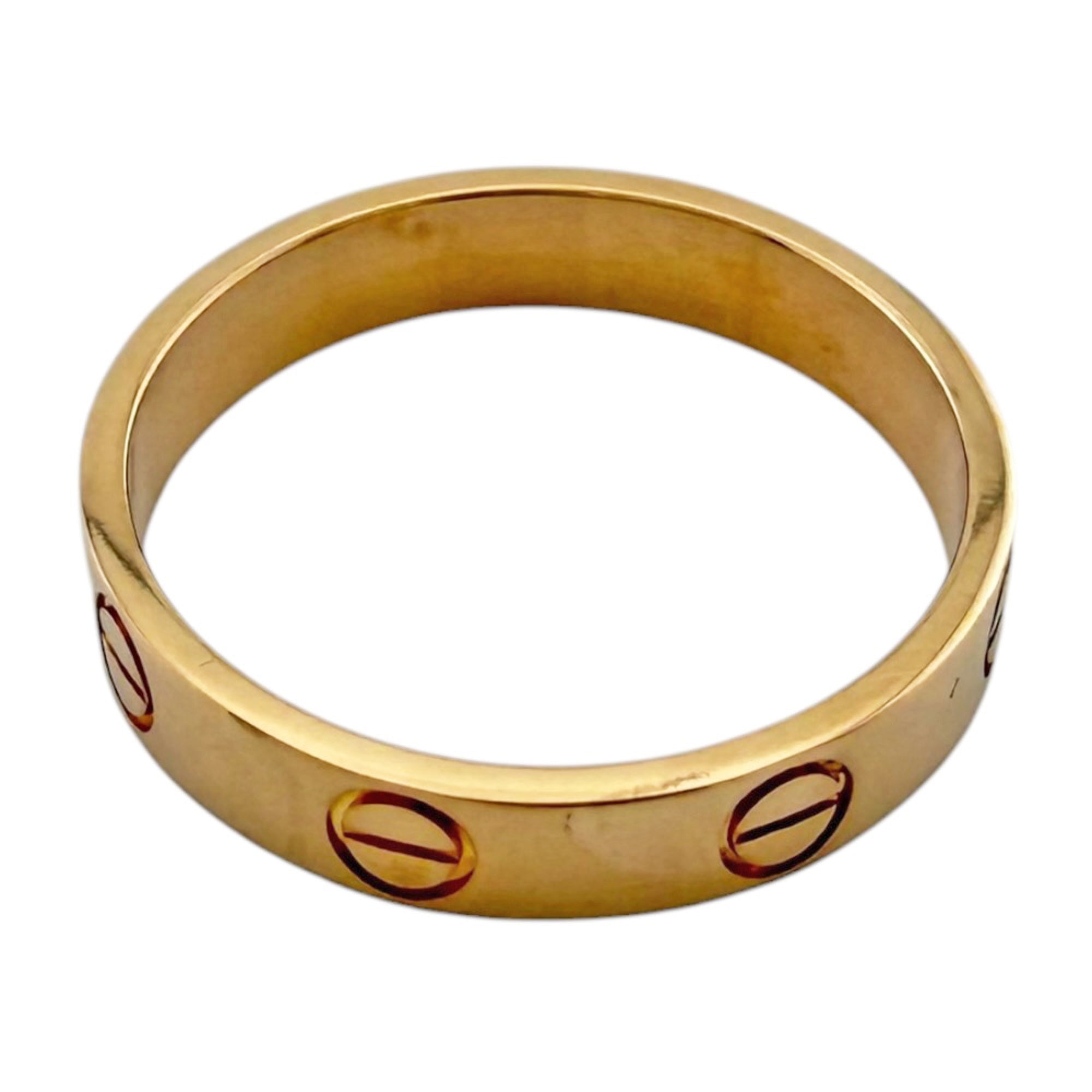 Cartier Love Pink Gold (18K) Band Ring (Pre-Owned)