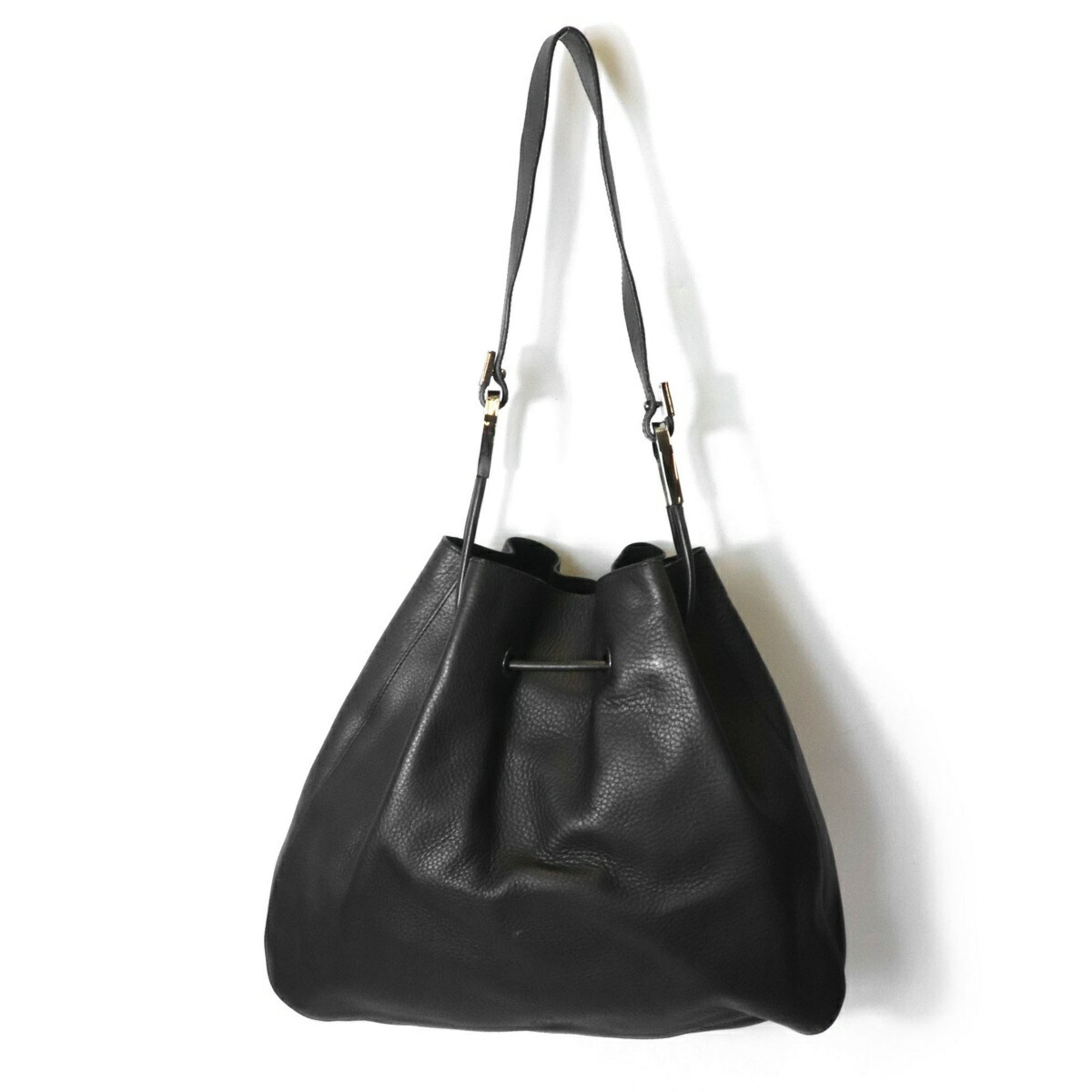 Gucci Black Leather Shoulder Bag (Pre-Owned)