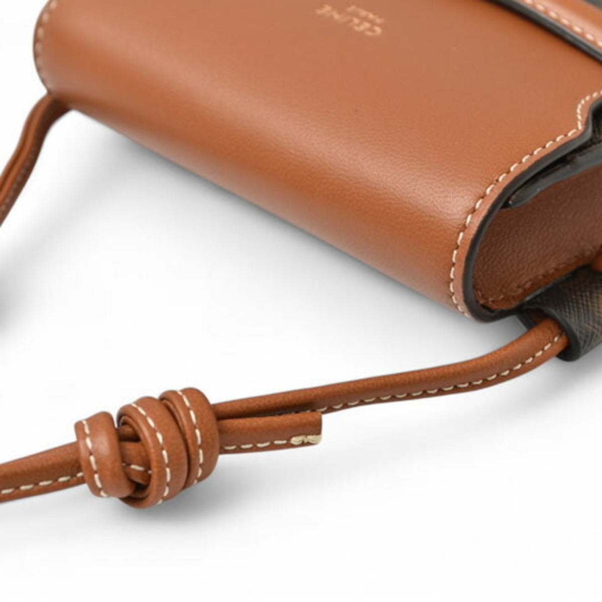 Celine Brown Pvc Leather Shoulder Bag (Pre-Owned)