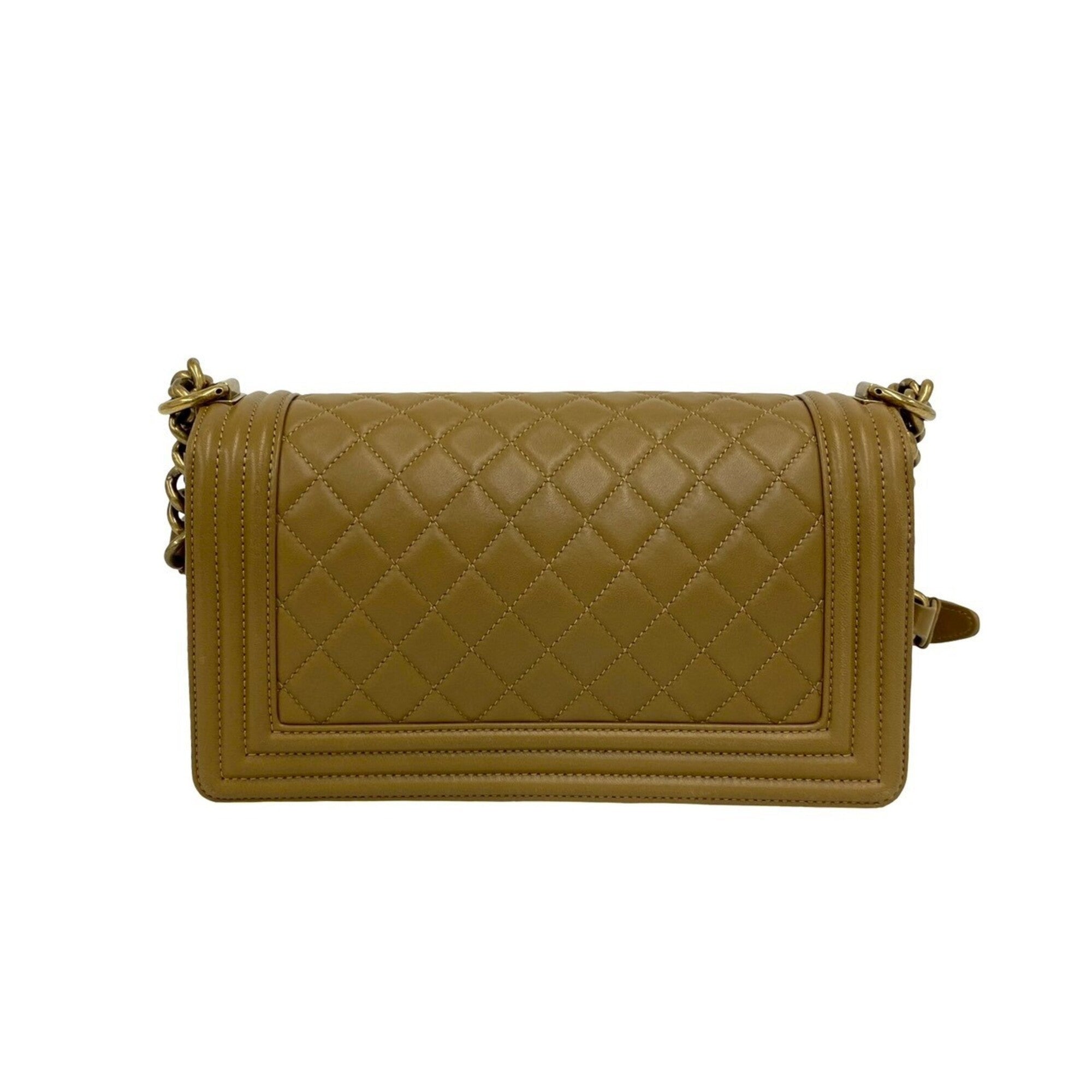 Chanel Brown Leather Shoulder Bag (Pre-Owned)