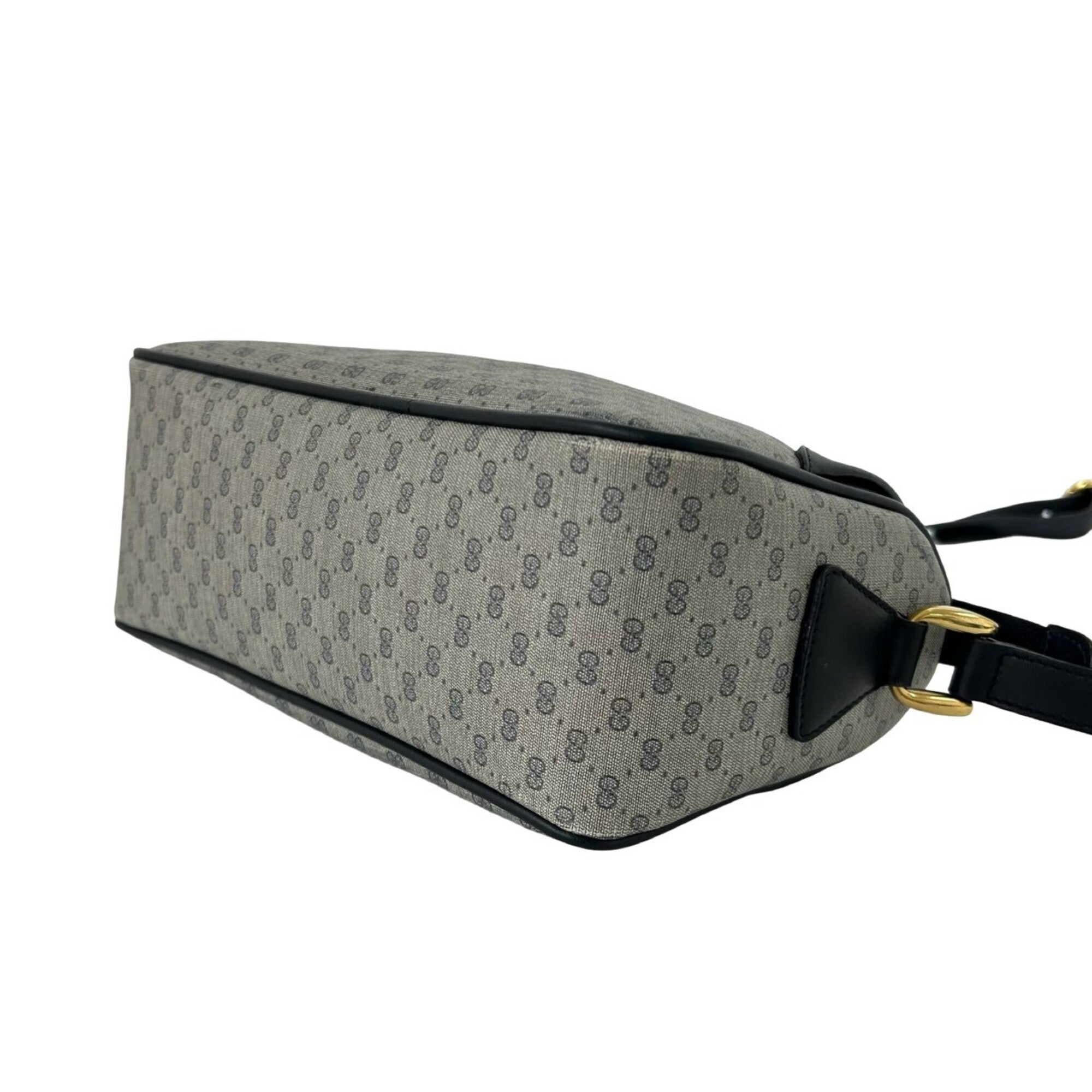 Gucci Navy Leather Pvc Pochette Shoulder Bag (Pre-Owned)