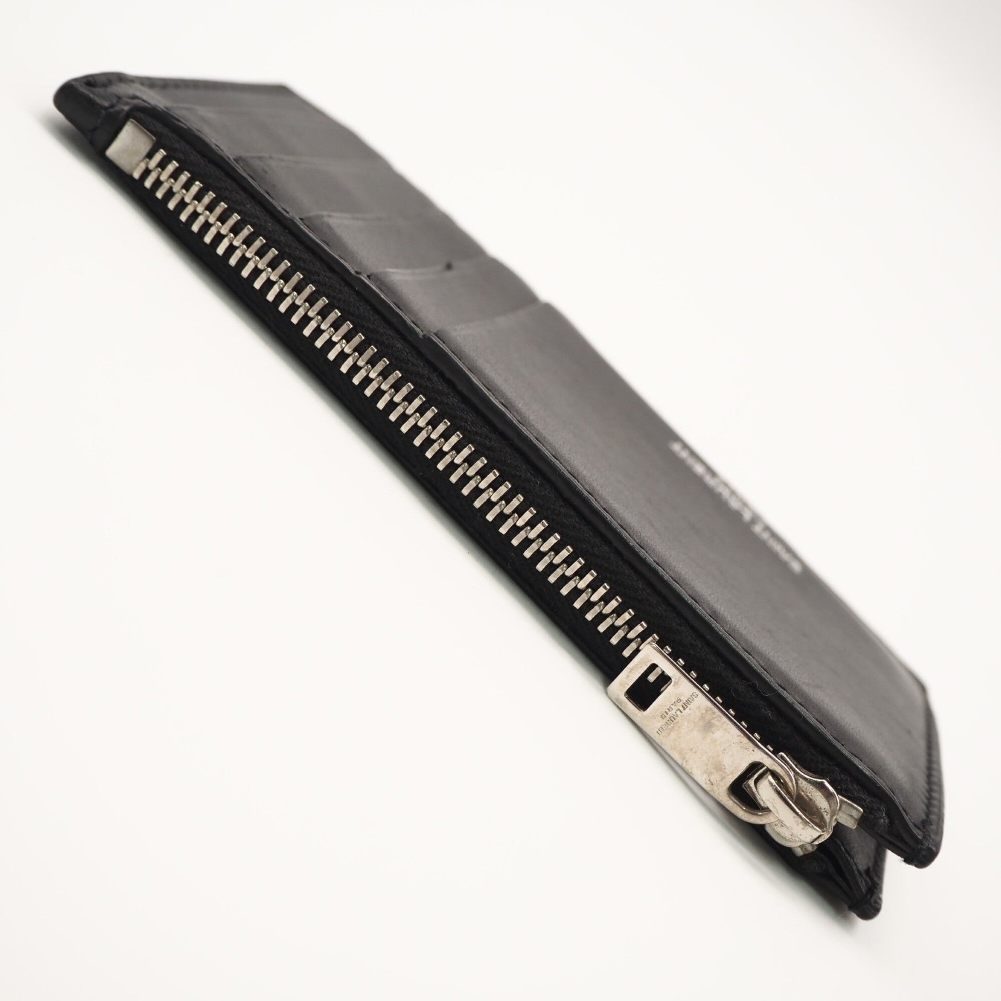Yves Saint Laurent Black Leather Coin Purse/Coin Case (Pre-Owned)
