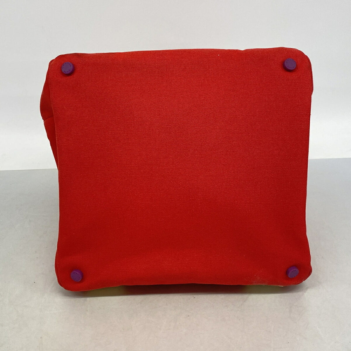 Chanel Red Color Canvas Tote Bag (Pre-Owned)