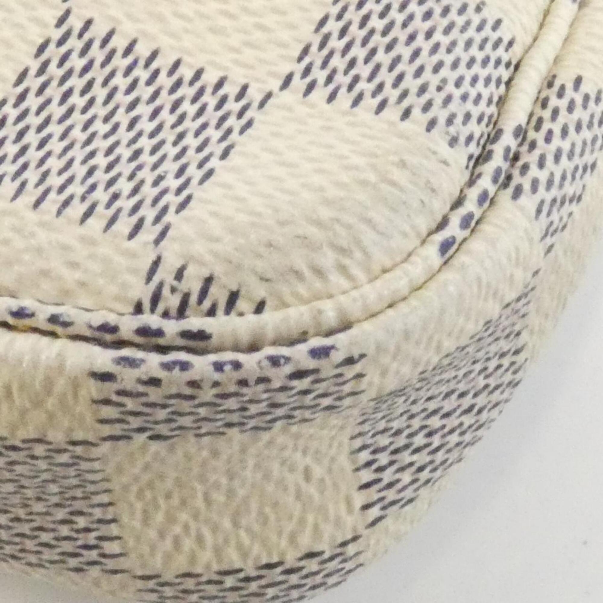 Louis Vuitton Damier Azur Azur Coated Canvas Pochette Pouch (Pre-Owned)