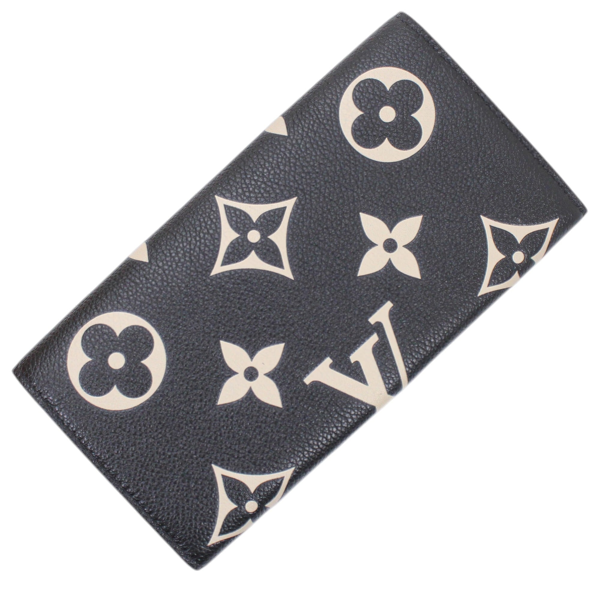 Louis Vuitton Beige Black Monogram Monogram Empreinte Wallet (Bi-Fold) (Pre-Owned)