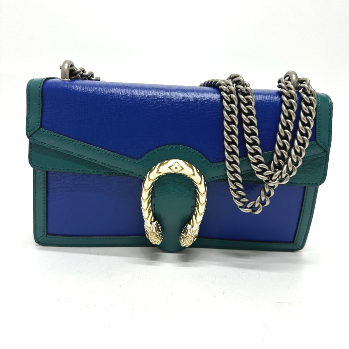 Gucci Blue Leather Shoulder Bag (Pre-Owned)