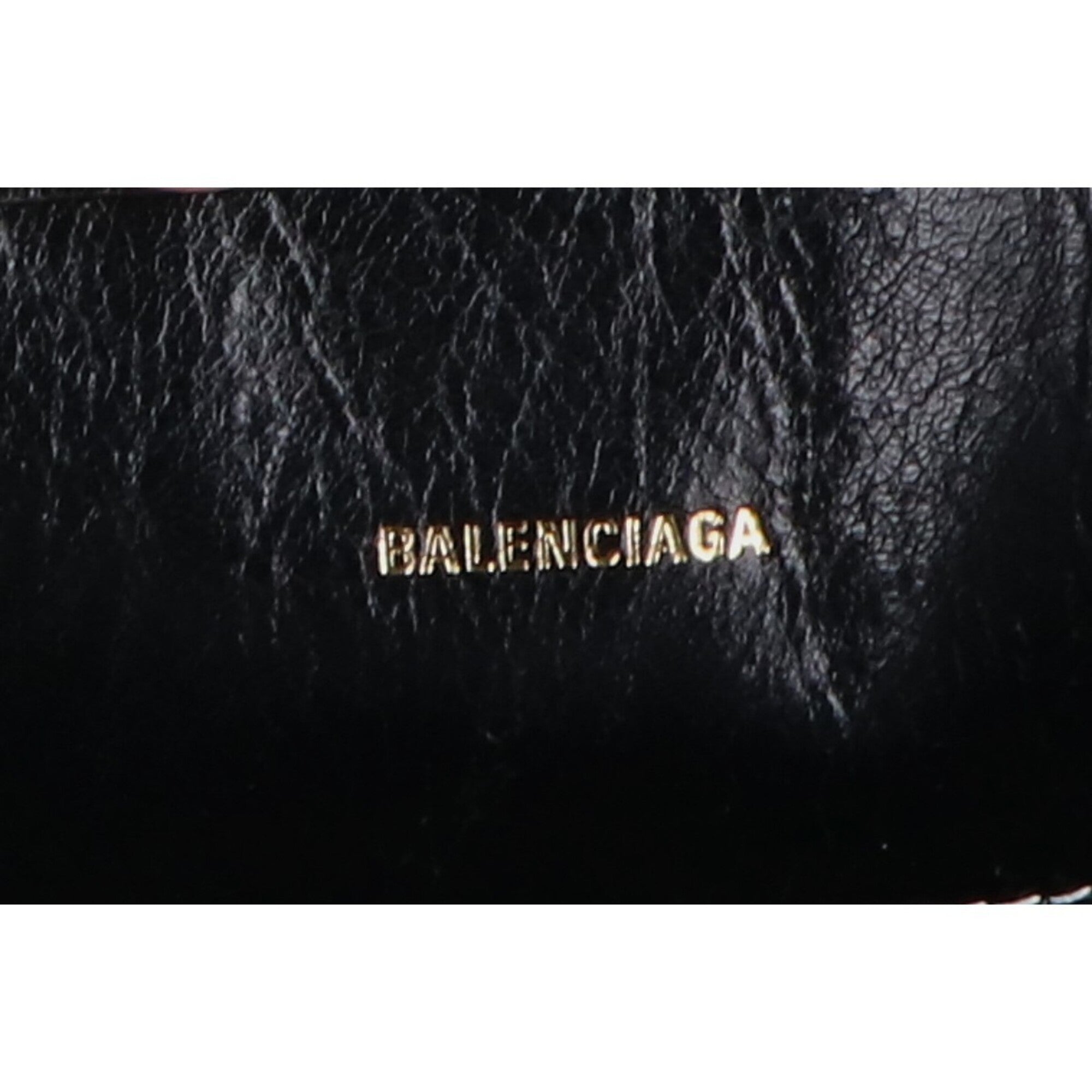 Balenciaga Black White Leather Tote Bag (Pre-Owned)