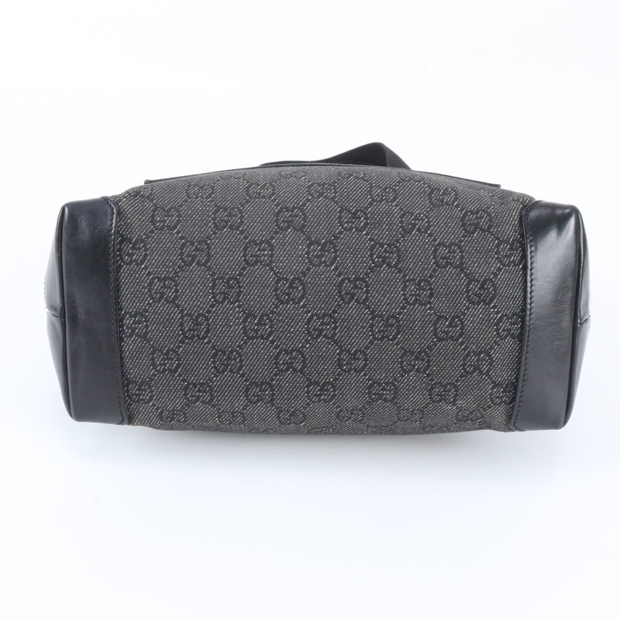 Gucci Gg Canvas Black Gg Canvas Handbag Tote Bag (Pre-Owned)