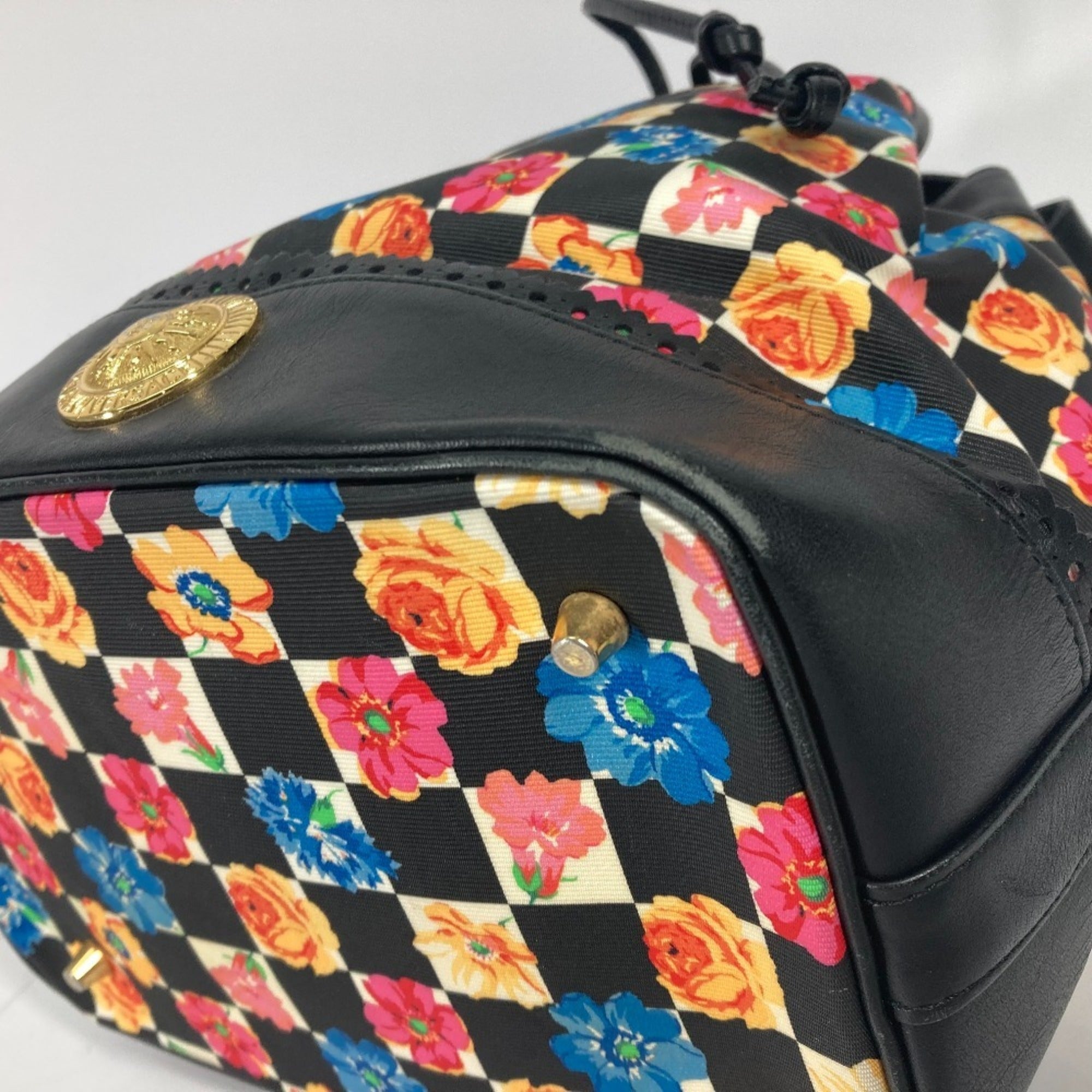 Versace Black Multi-Color Pvc Shoulder Bag (Pre-Owned)