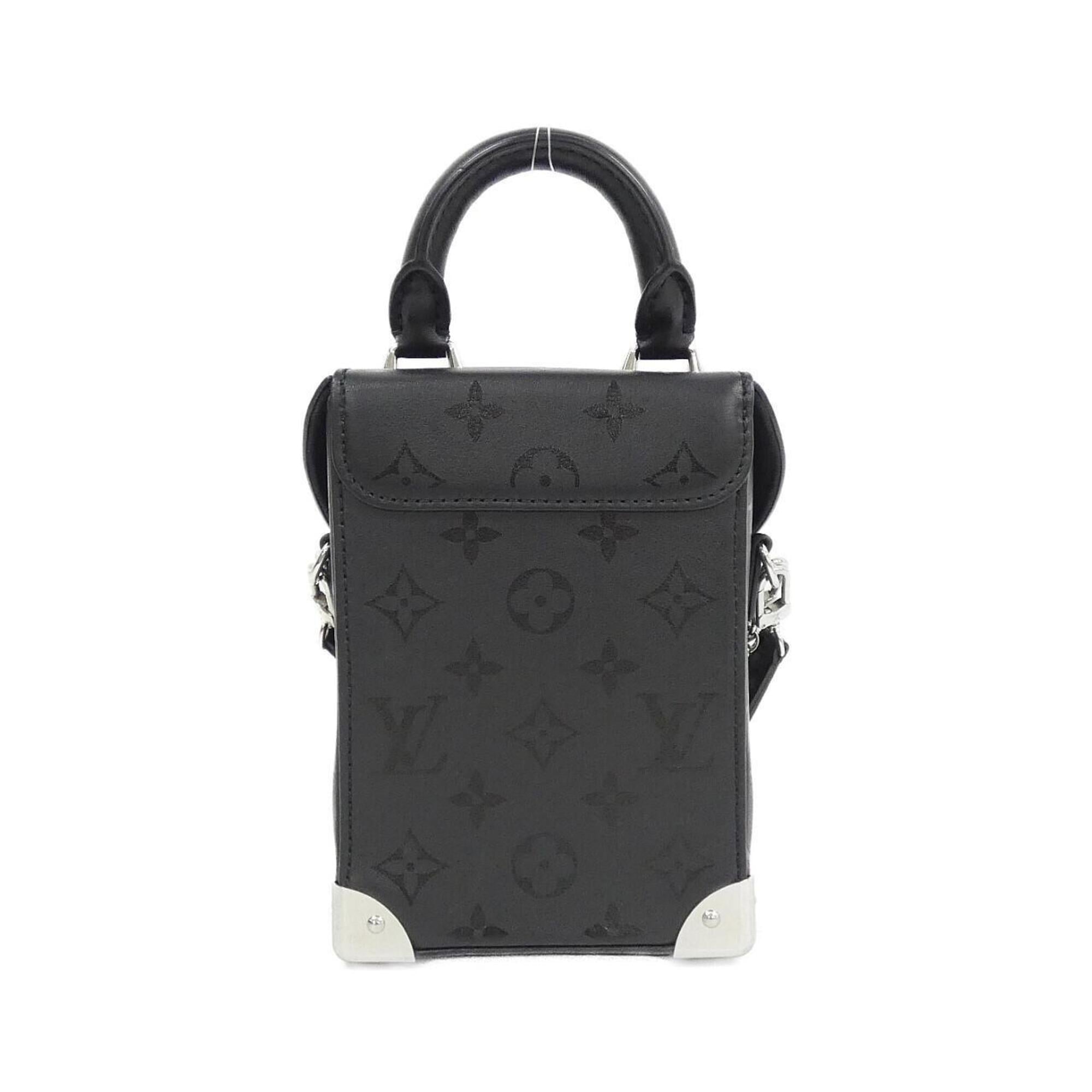 Louis Vuitton Black Leather Handbag (Pre-Owned)