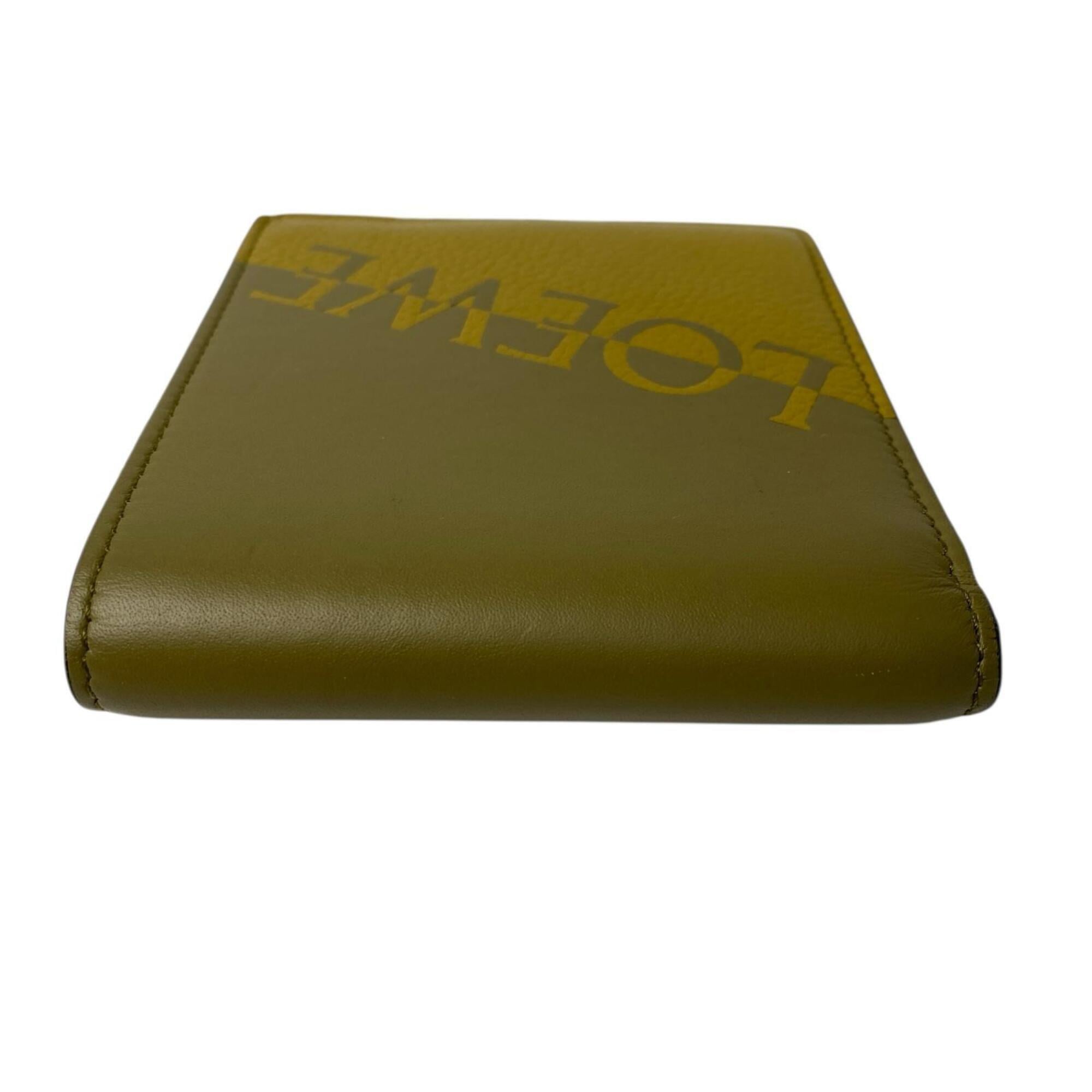 Loewe Yellow Leather Wallet (Bi-Fold) (Pre-Owned)