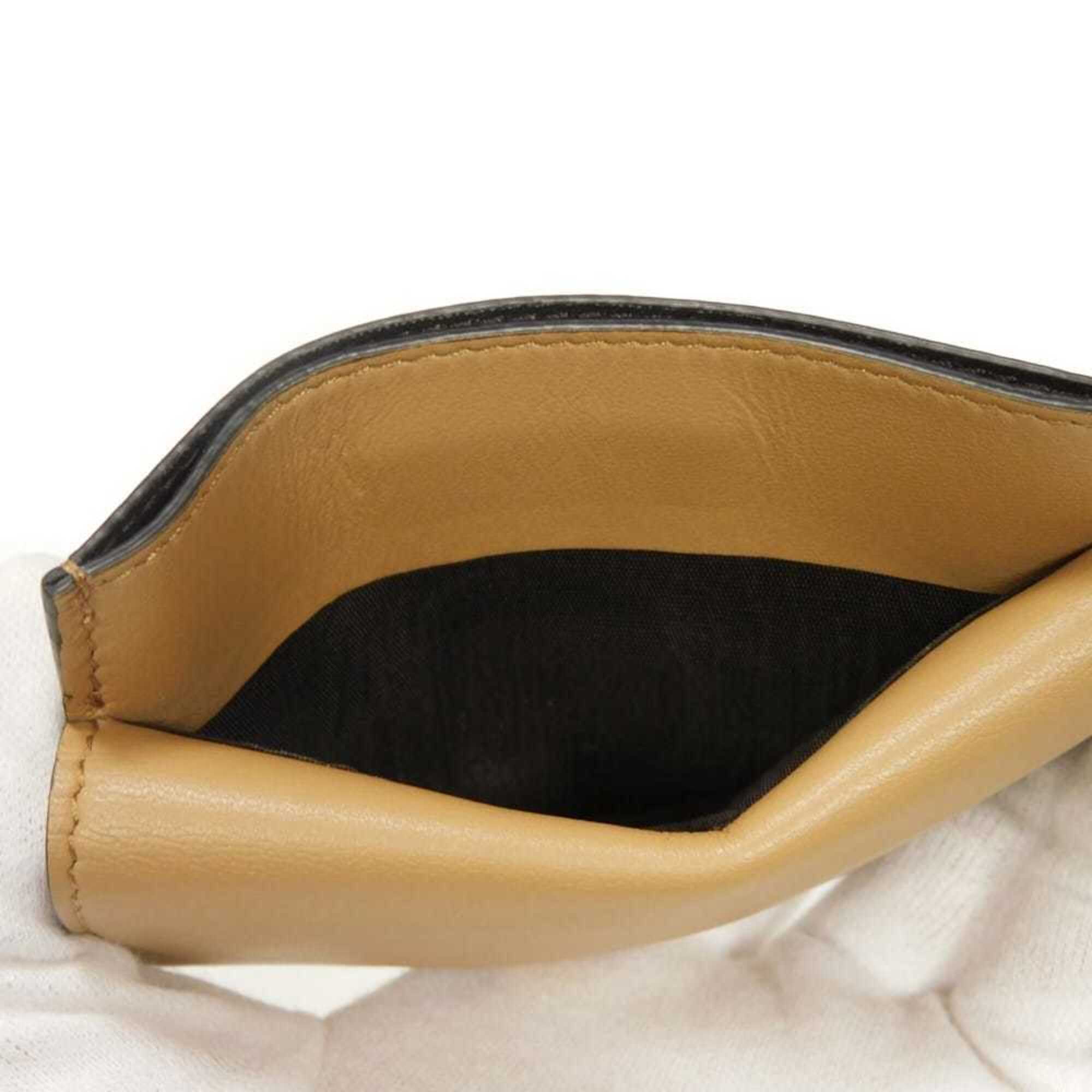 Fendi Beige Leather Coin Purse/Coin Case (Pre-Owned)