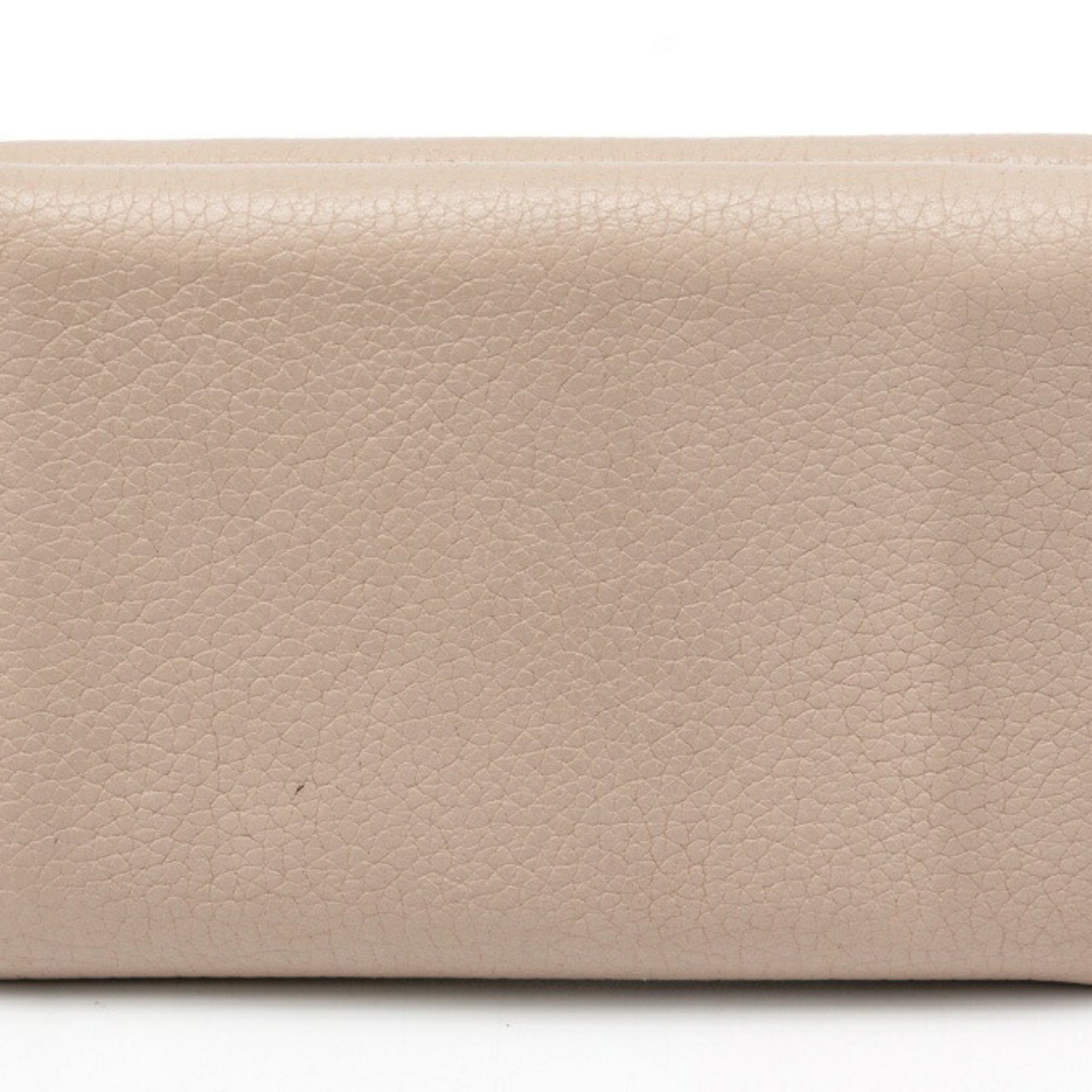 Louis Vuitton Grayish Leather Wallet (Tri-Fold) (Pre-Owned)